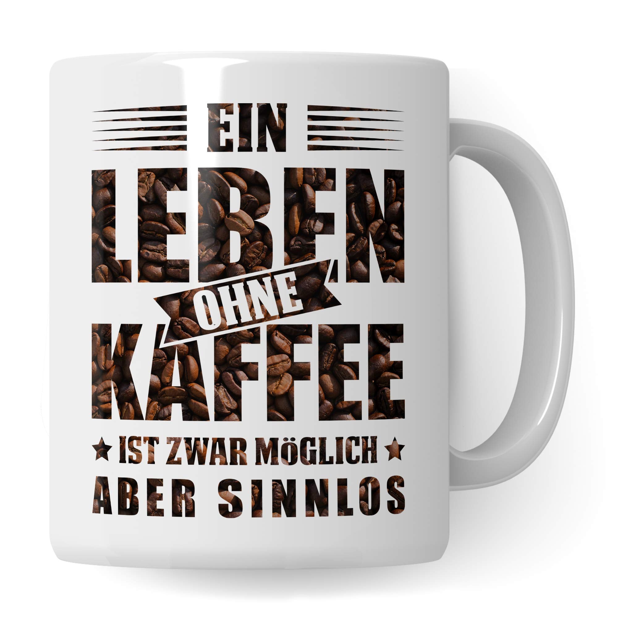Kaffee Tasse mit Spruch, Geschenk Kaffeeliebhaber, Kaffeetasse Spruch – Pagma Druck