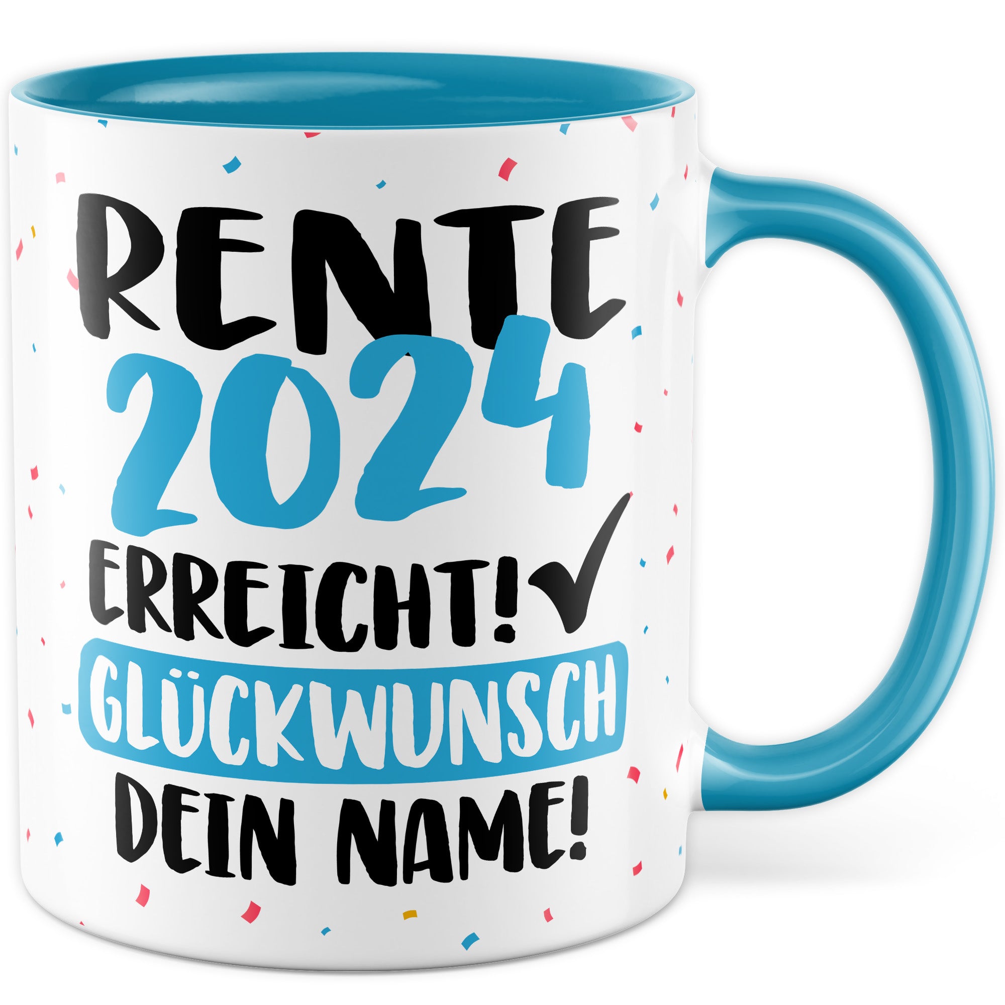 Tasse personalisiert Examen Geschenk Examen 2024 geschafft! - Glücwunsch dein Name Geschenkidee Kaffee-Becher Kaffeetasse Tasse mit Spruch pesonalisierbar eigener Name Schulabschluss