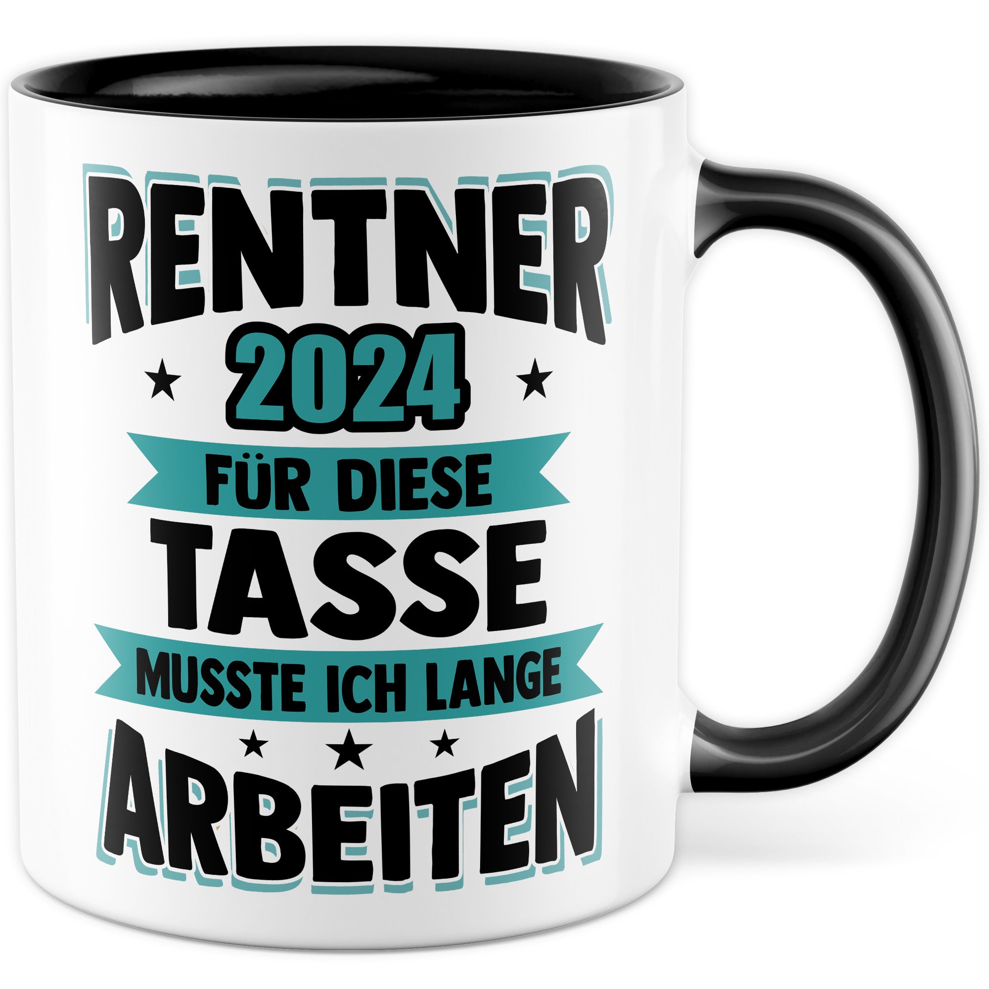 Tasse Rentner Geschenk Mann lustig - Rente 2024 Kollege Abschiedsgeschenk - Renteneintritt Abschied Ruhestand Geschenke für Männer Kaffee-Becher