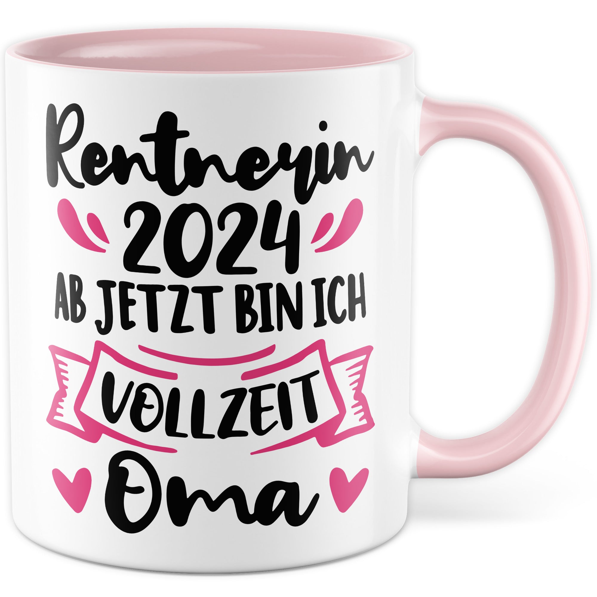 Tasse Rentnerin 2024 mit Spruch: "Vollzeit Oma"