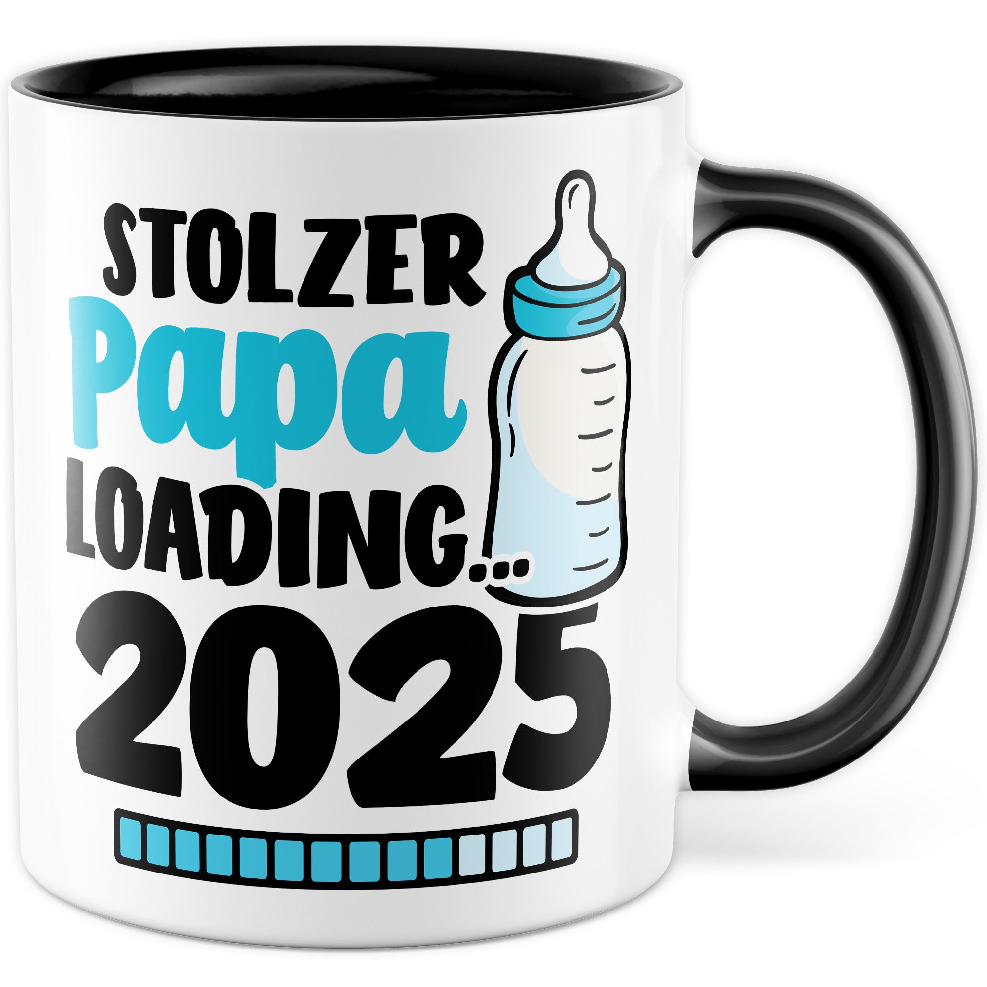 Tasse werdender Papa Geschenk, Stolzer Papa loading … 2025 Geschenkidee Vater Kaffee-Becher Kaffeetasse mit Spruch Teetasse Motiv Vaterschaft werdender Vater