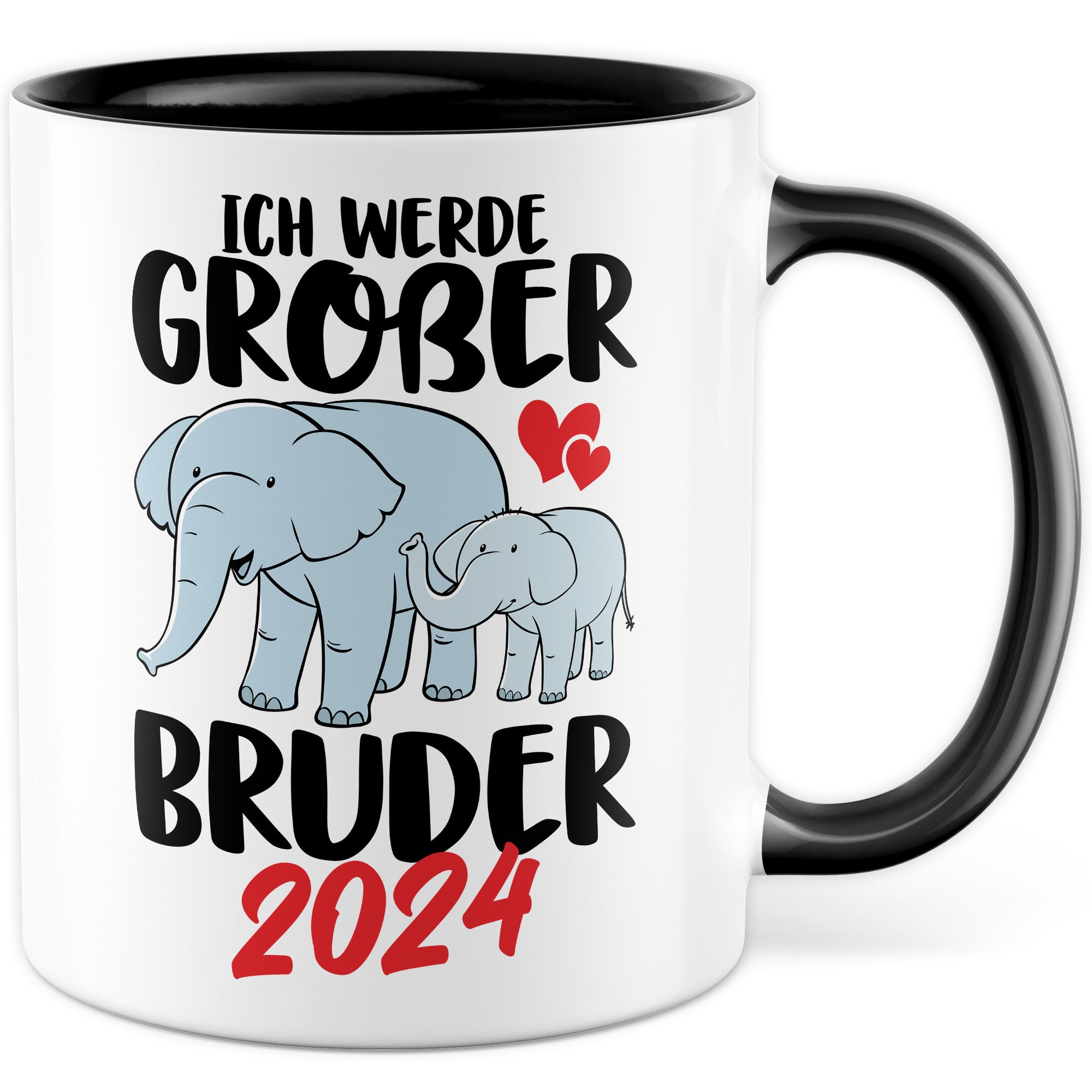 Bruder Tasse 2024 Geschenkidee Einhorn Kakaobecher Geschenk für Geschwister Kakaotasse Kinder Becher