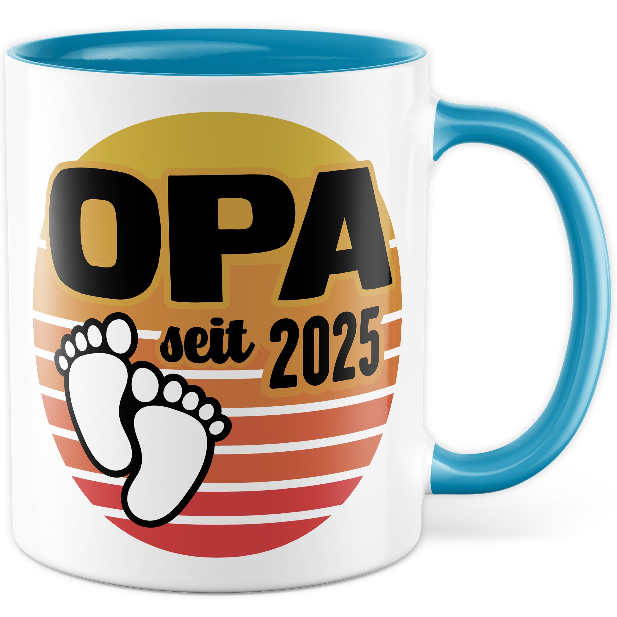 Opa Tasse, Opa - Since 2025, Geschenk Großvater, Geschenkidee frischer Großvater, frischgebackener Opa 2025 Geschenk Geburt Baby Enkelkind