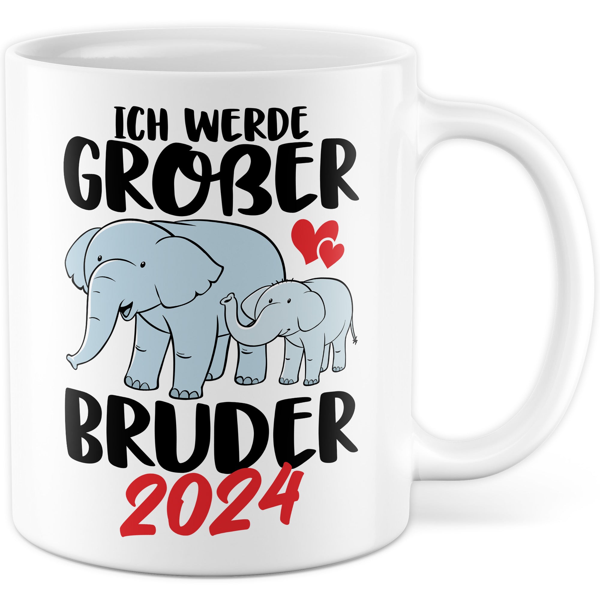 Bruder Tasse 2024 Geschenkidee Einhorn Kakaobecher Geschenk für Geschwister Kakaotasse Kinder Becher