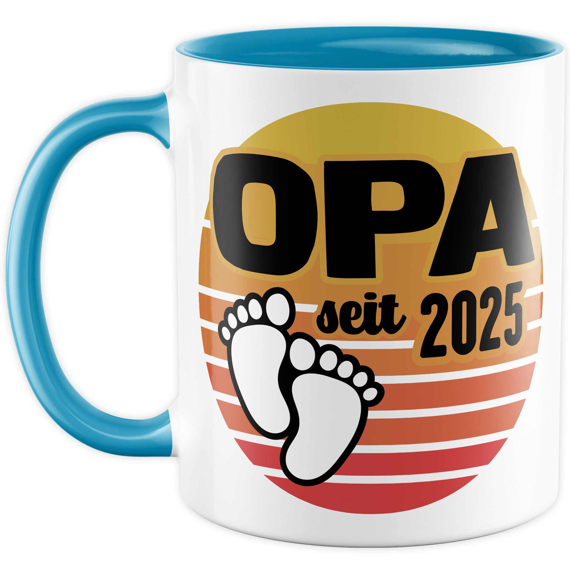 Opa Tasse, Opa - Since 2025, Geschenk Großvater, Geschenkidee frischer Großvater, frischgebackener Opa 2025 Geschenk Geburt Baby Enkelkind