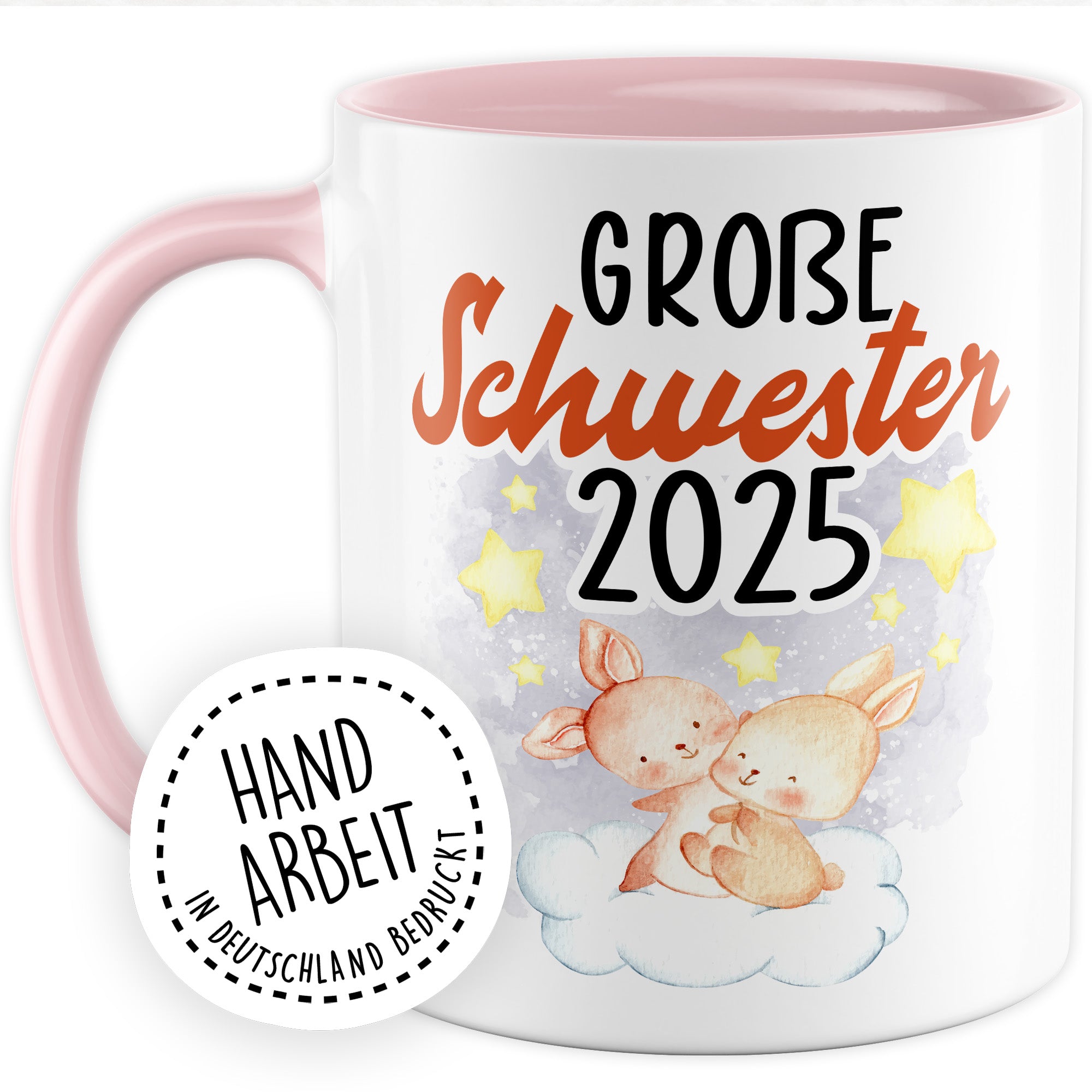 Tasse Bruder Geschenk, Großer Bruder 2025 Geschenkidee werdender Bruder Kaffeetasse mit Spruch Kaffee-Becher Babynews zukünftiger Bruder bevorstehende Geburt