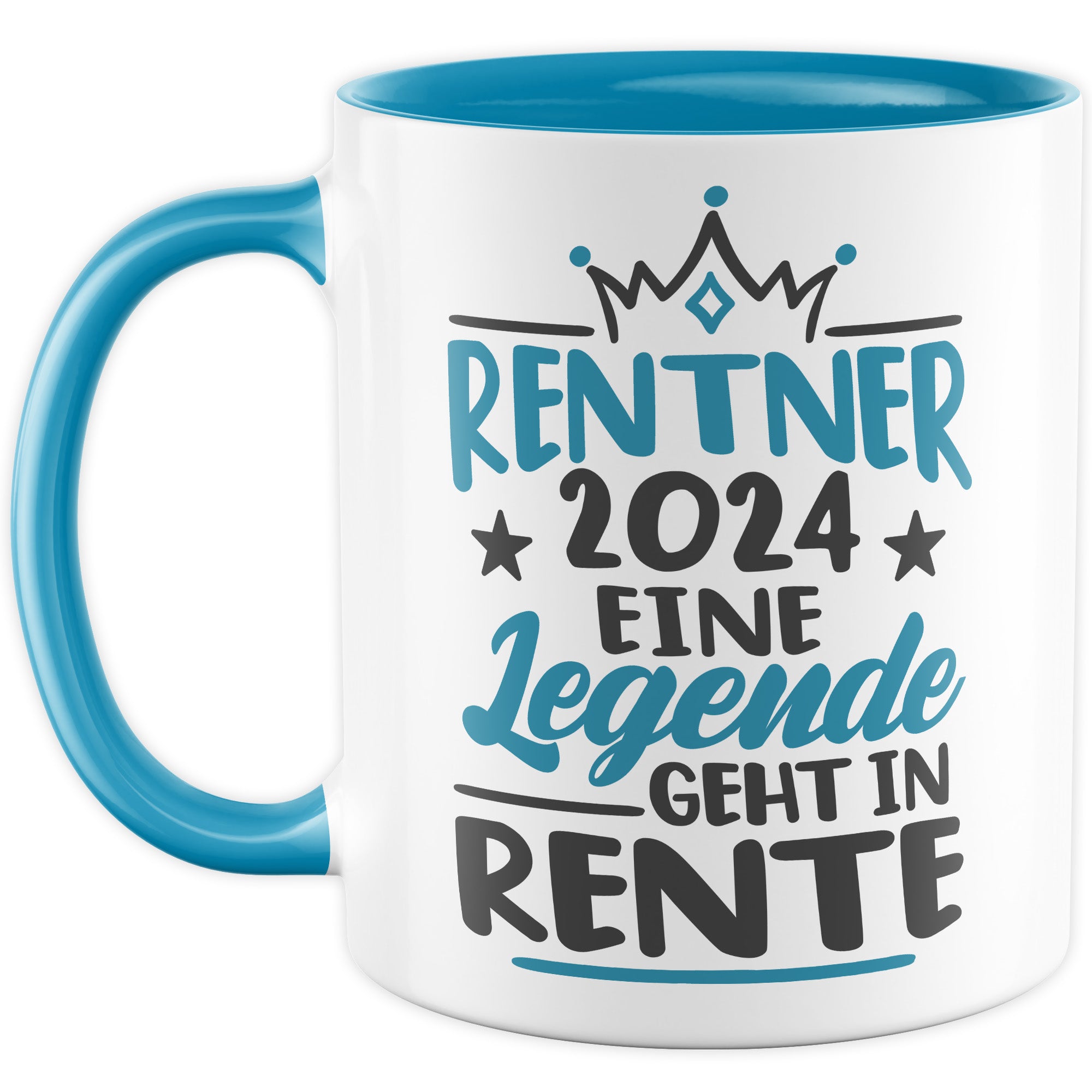 Rentner Tasse Geschenk zur Rente 2024 Mann Papa Kollege Abschiedsgeschenk Ruhestand Geschenkidee Kaffee-Becher