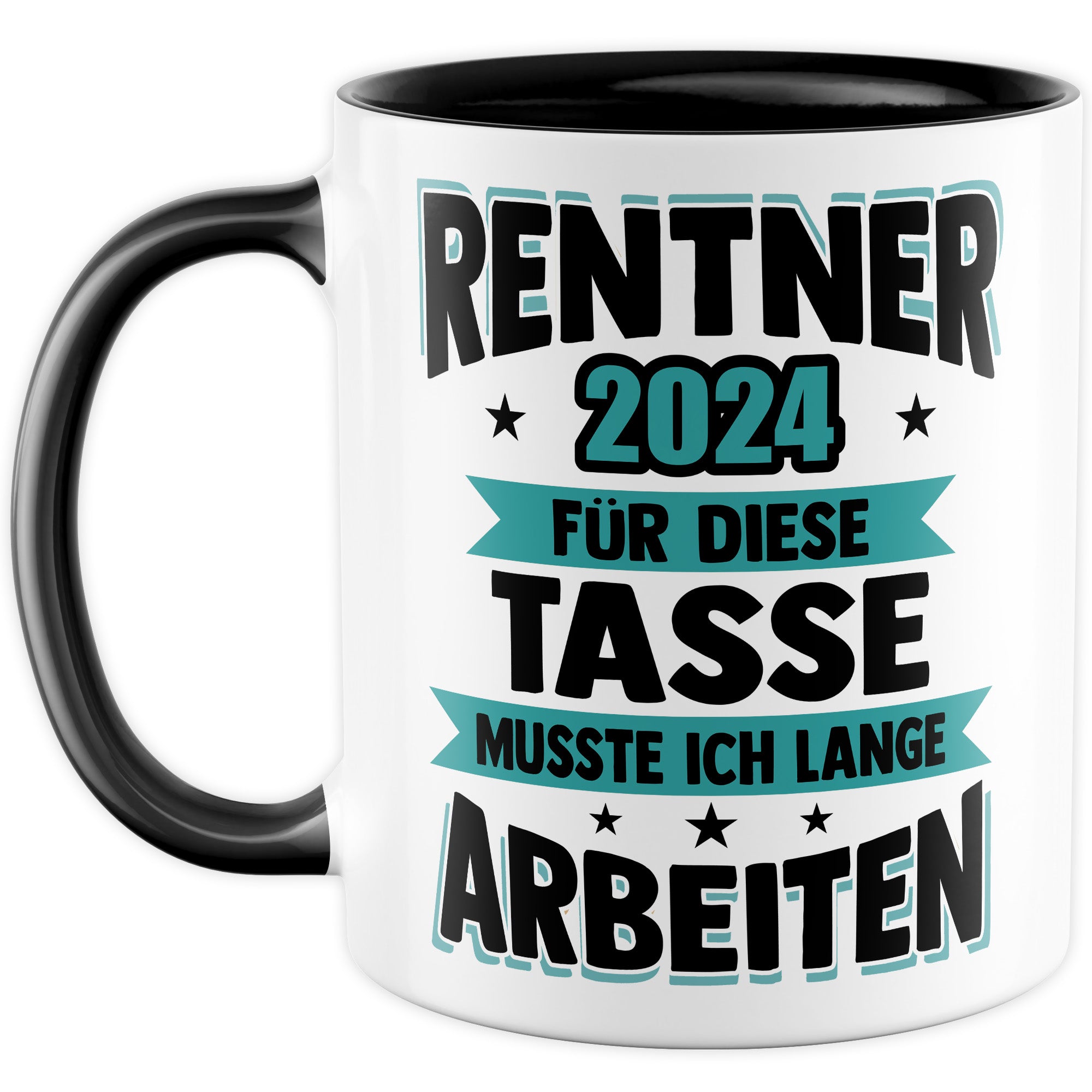 Tasse Rentner Geschenk Mann lustig - Rente 2024 Kollege Abschiedsgeschenk - Renteneintritt Abschied Ruhestand Geschenke für Männer Kaffee-Becher