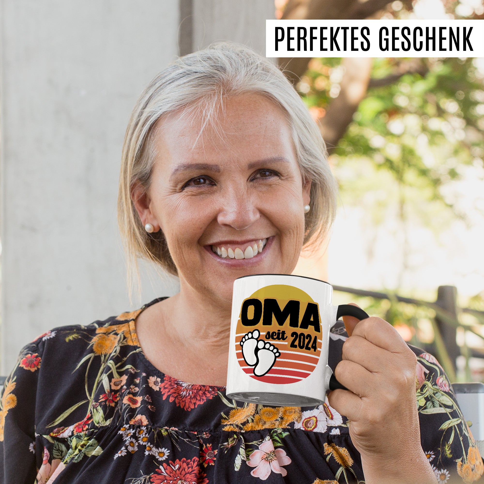 Oma Tasse, Oma - Since 2024, Geschenk Großmutter, Geschenkidee frische Großmutter, frischgebackene Oma 2024 Geschenk Geburt Baby Enkelkind