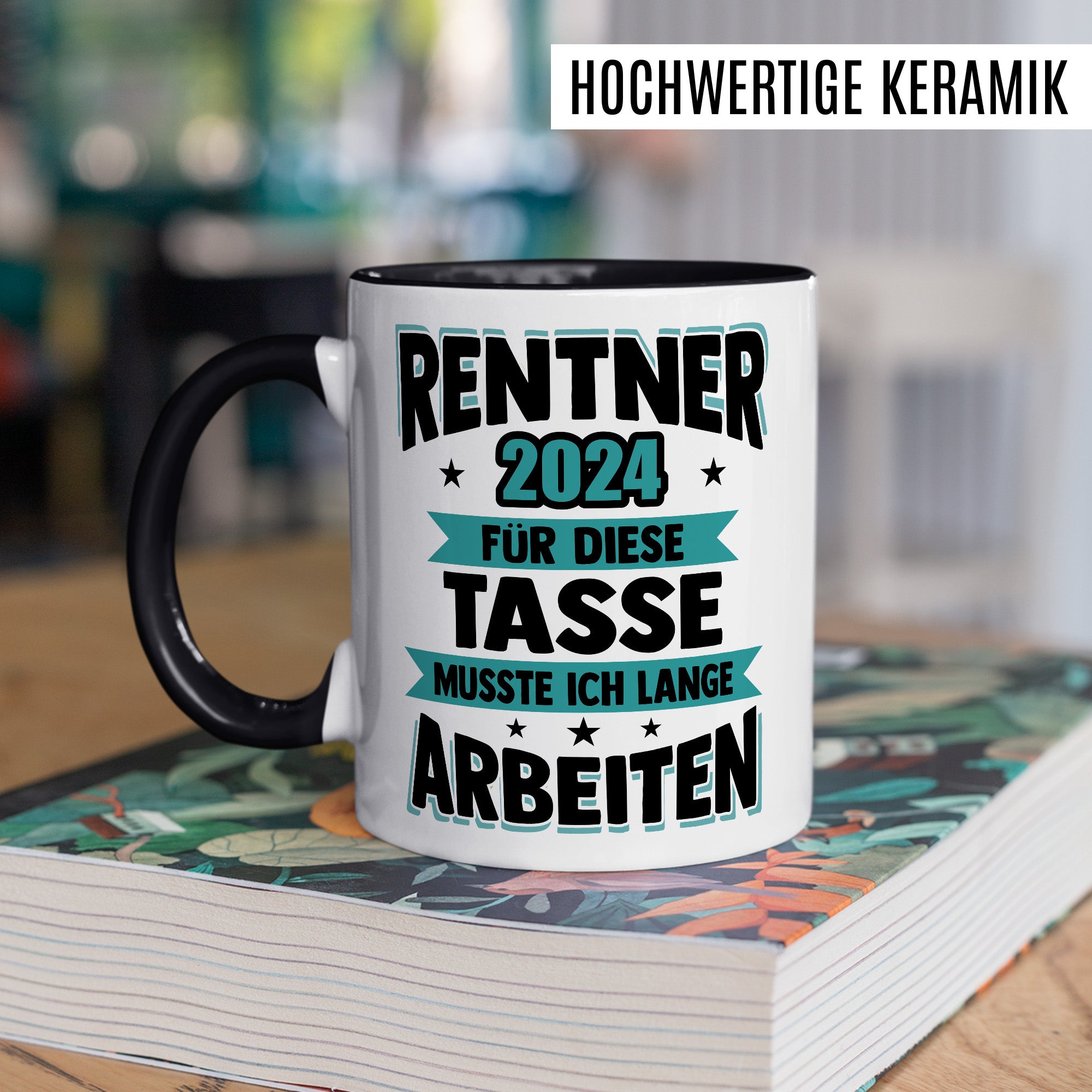 Tasse Rentner Geschenk Mann lustig - Rente 2024 Kollege Abschiedsgeschenk - Renteneintritt Abschied Ruhestand Geschenke für Männer Kaffee-Becher