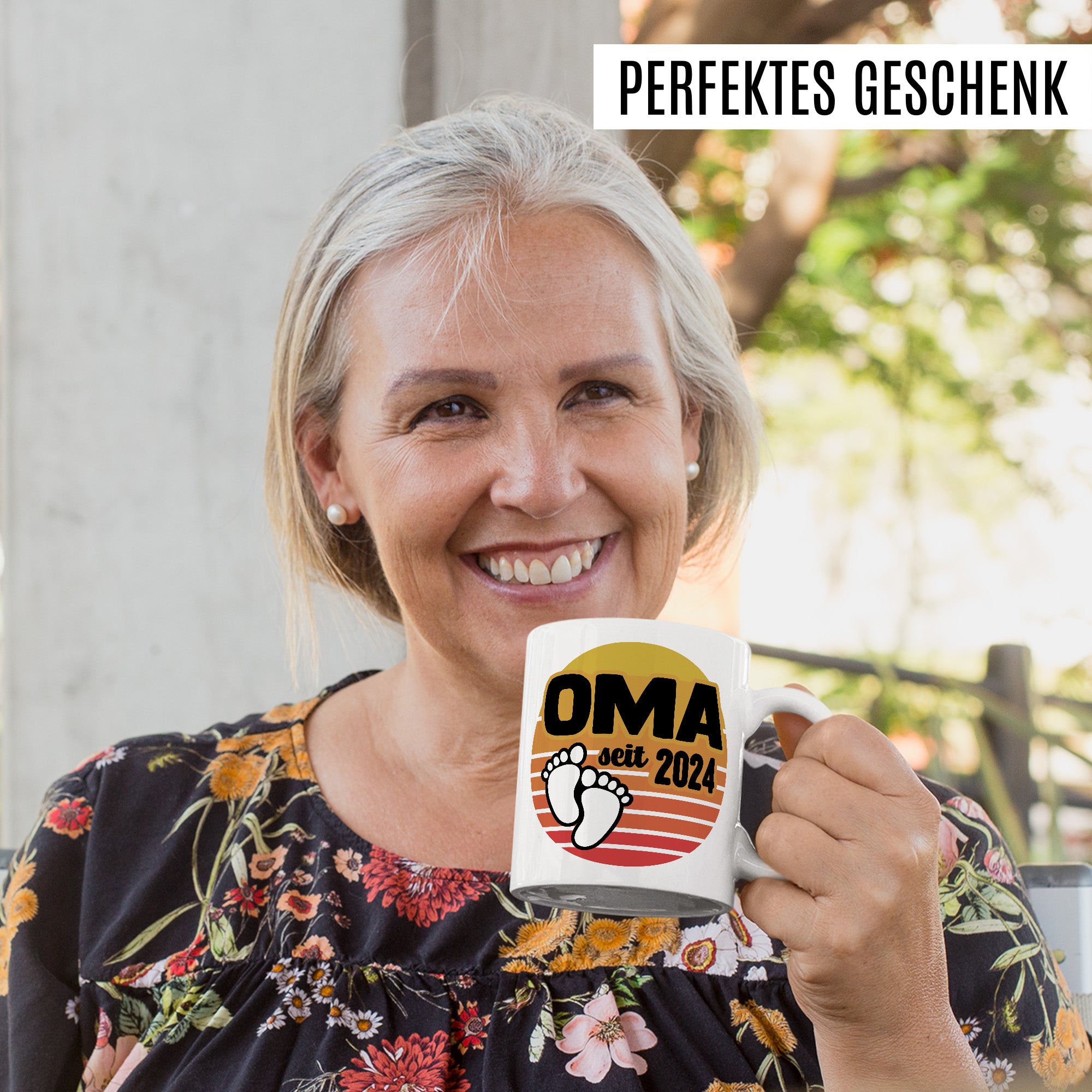 Oma Tasse, Oma - Since 2024, Geschenk Großmutter, Geschenkidee frische Großmutter, frischgebackene Oma 2024 Geschenk Geburt Baby Enkelkind