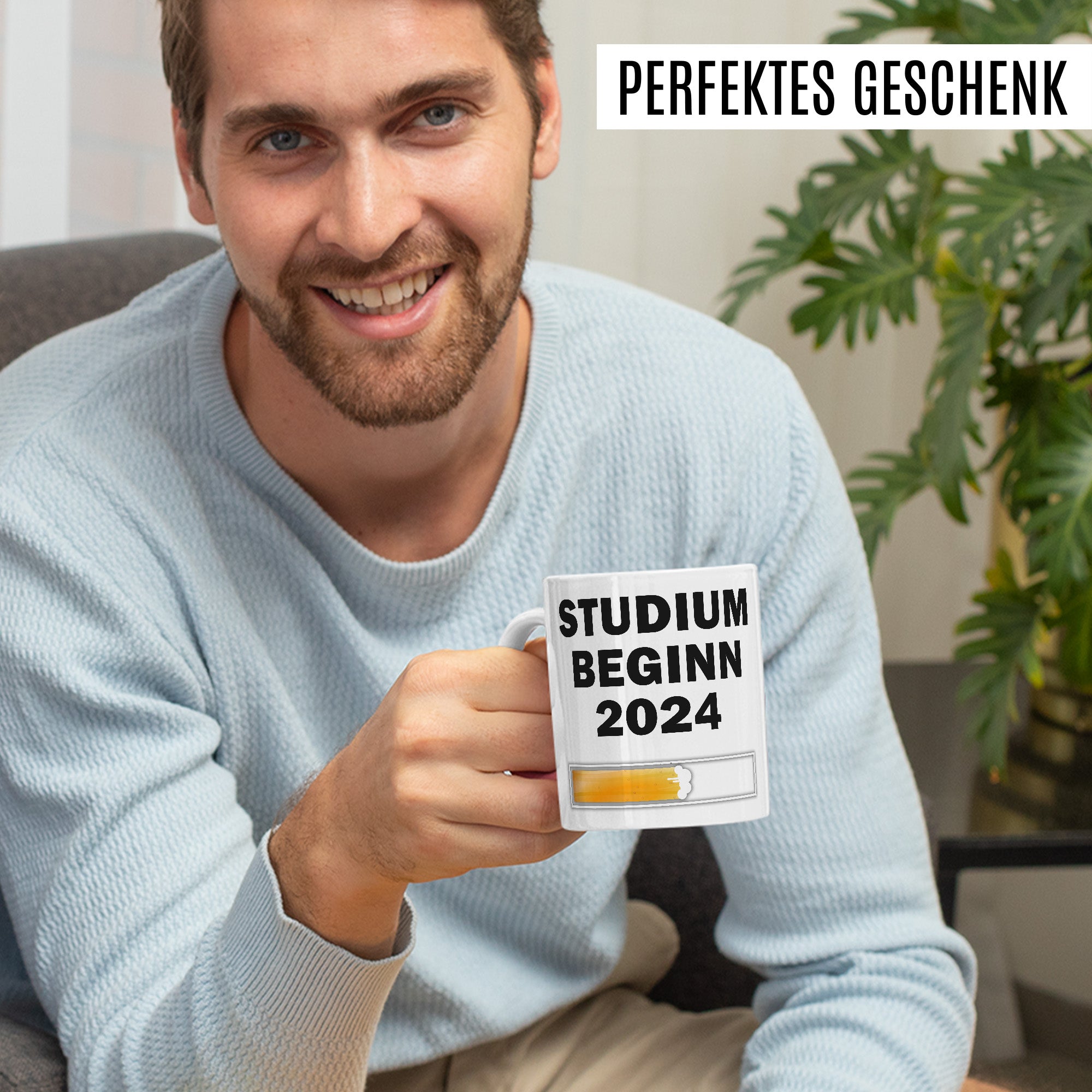 Pagma Druck Studium Geschenk Anfang, Student Tasse Semester 2024, Beginn Studium Geschenkidee Uni Witz Becher, Kaffeetasse Studentin lustig, Studienbeginn Studieren Anfang Beginn Kaffeebecher