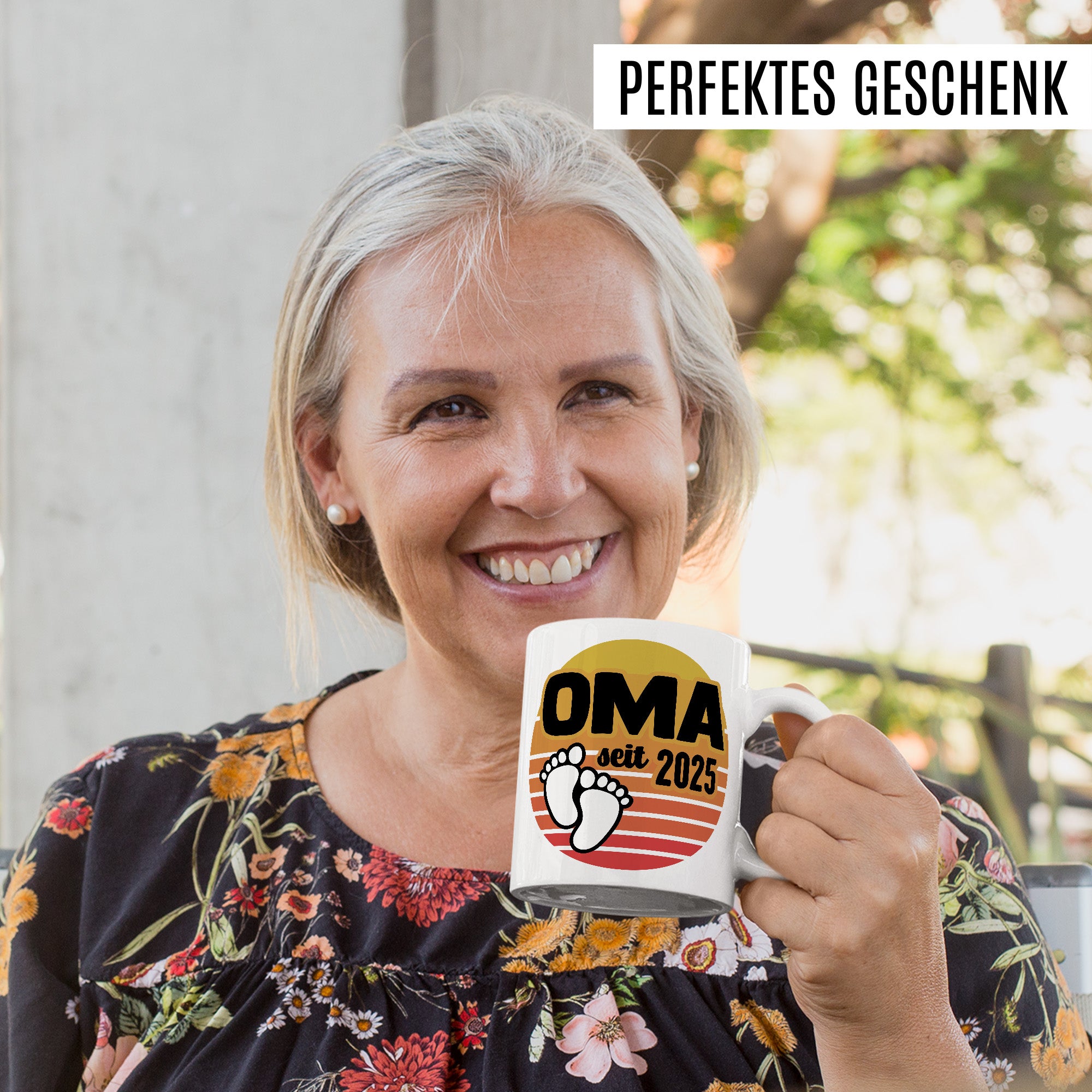 Oma Tasse, Oma - Since 2025, Geschenk Großmutter, Geschenkidee frische Großmutter, frischgebackene Oma 2025 Geschenk Geburt Baby Enkelkind