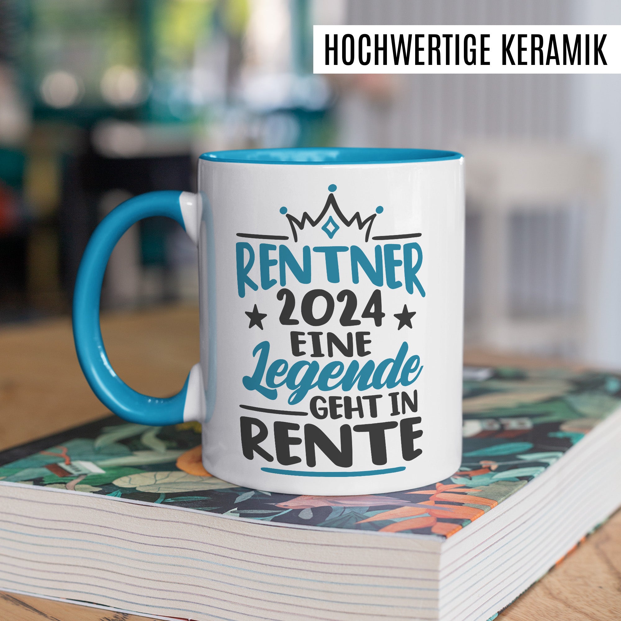 Rentner Tasse Geschenk zur Rente 2024 Mann Papa Kollege Abschiedsgeschenk Ruhestand Geschenkidee Kaffee-Becher