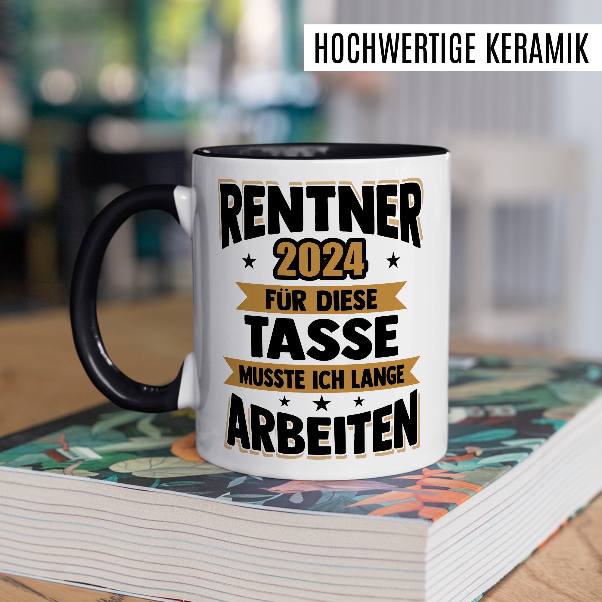 Tasse Rentner Geschenk Mann lustig - Rente 2024 Kollege Abschiedsgeschenk - Renteneintritt Abschied Ruhestand Geschenke für Männer Kaffee-Becher