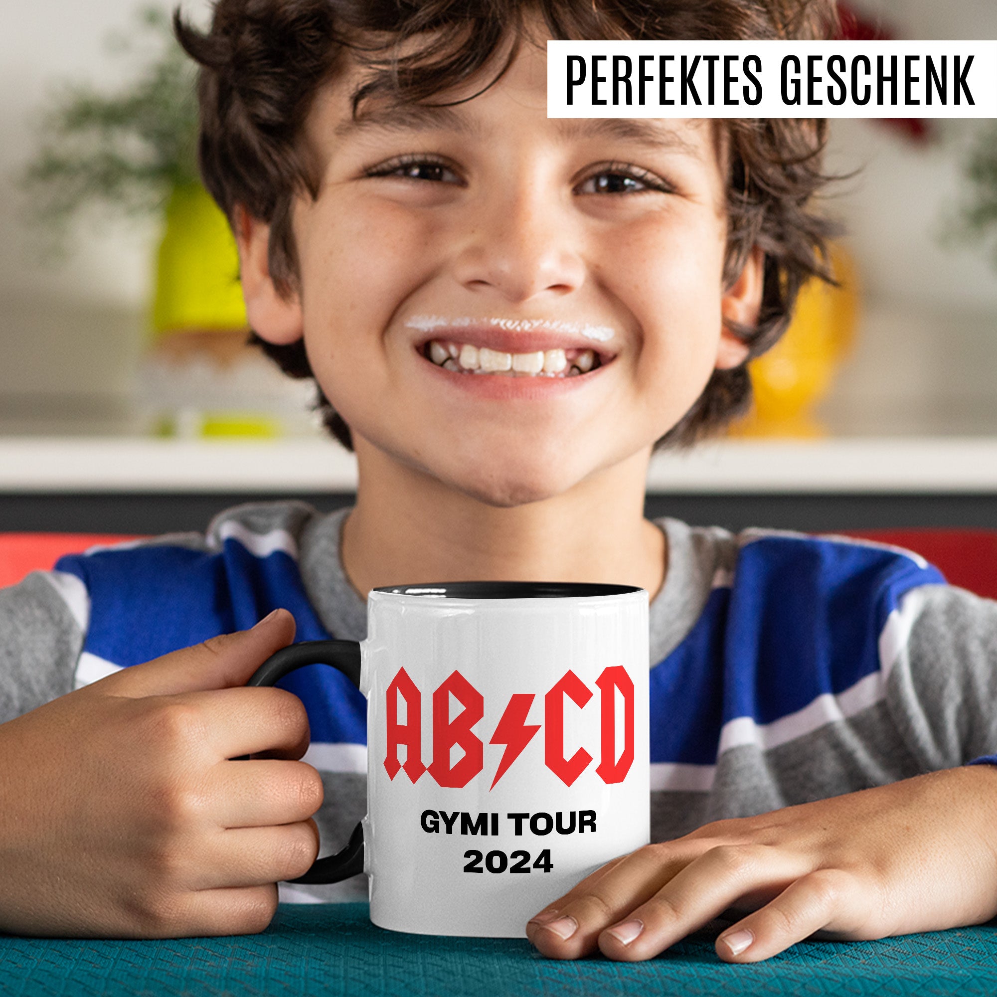 Einschulung 5. Klasse Tasse Geschenkidee, Kakaobecher mit Spruch lustig, 2024 Gymnasium Schule Schulwechsel Schulanfang Geschenk, Kaffeetasse Humor Witz Geschenk für Schulkind, Rock Teetasse