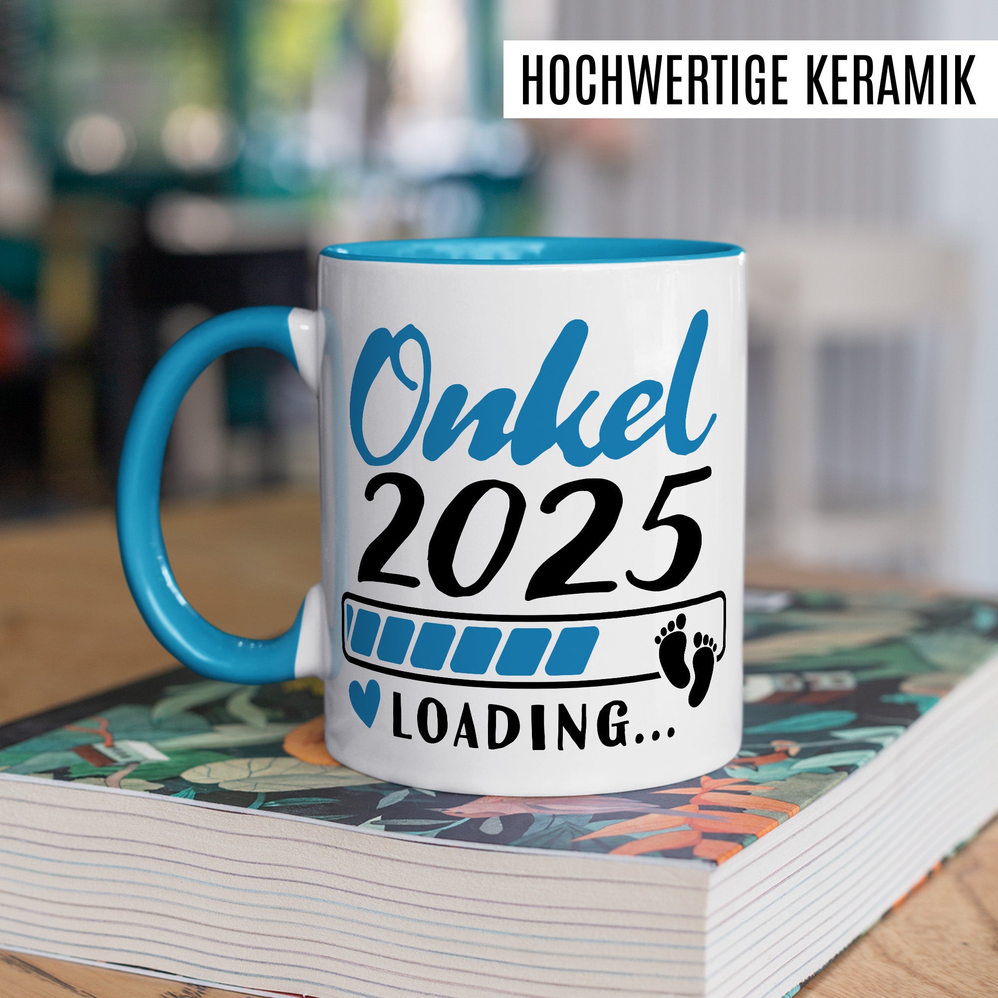 Onkel 2025 Tasse Geschenk lustig Bruder Kaffeetasse Nichte Kaffee-Becher Neffe Geschenkidee werdender Onkel loading… Motiv Familie Humor Geschwister Patenonkel Pate Patenkind Schwangerschaft