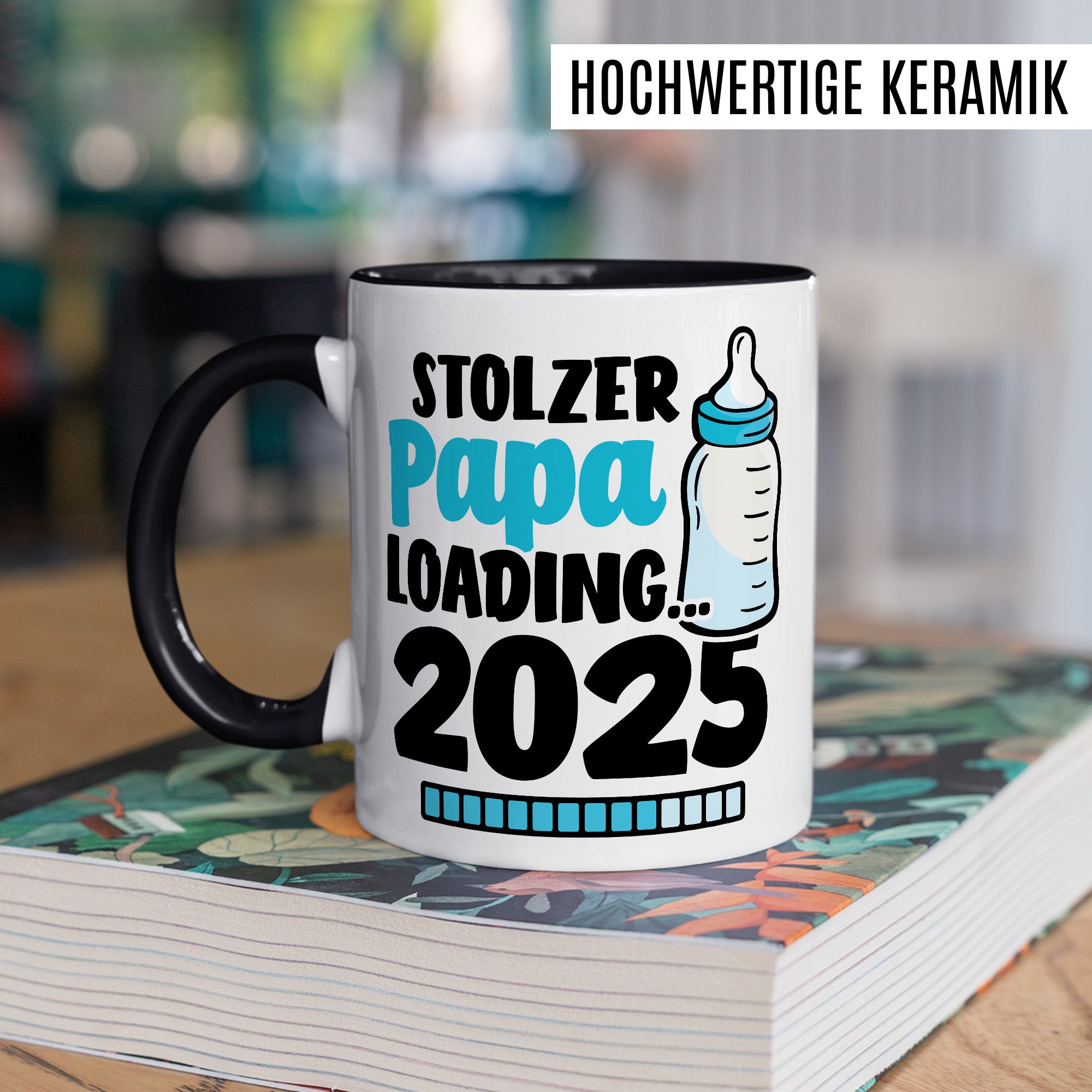 Tasse werdender Papa Geschenk, Stolzer Papa loading … 2025 Geschenkidee Vater Kaffee-Becher Kaffeetasse mit Spruch Teetasse Motiv Vaterschaft werdender Vater
