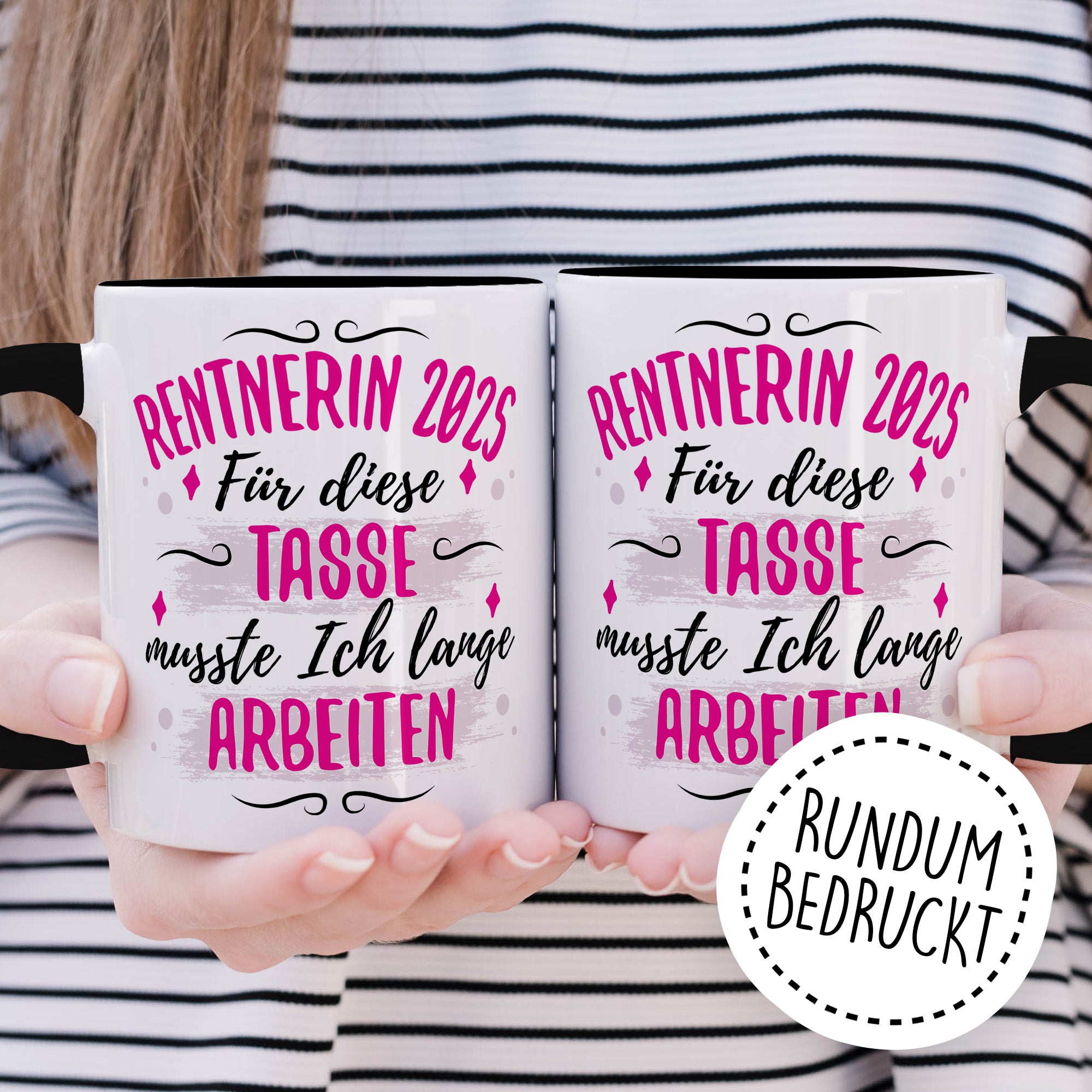 Tasse Rentnerin 2025 lustig - Geschenk zur Rente Frau Kollegin Abschiedsgeschenk - Renteneintritt Rentenbeginn Abschied Pensionierung Ruhestand Geschenke für Frauen Kaffee-Becher