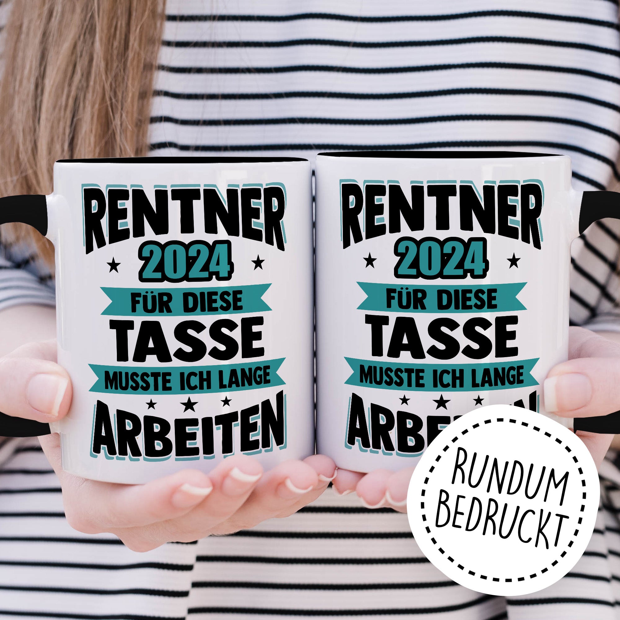 Tasse Rentner Geschenk Mann lustig - Rente 2024 Kollege Abschiedsgeschenk - Renteneintritt Abschied Ruhestand Geschenke für Männer Kaffee-Becher