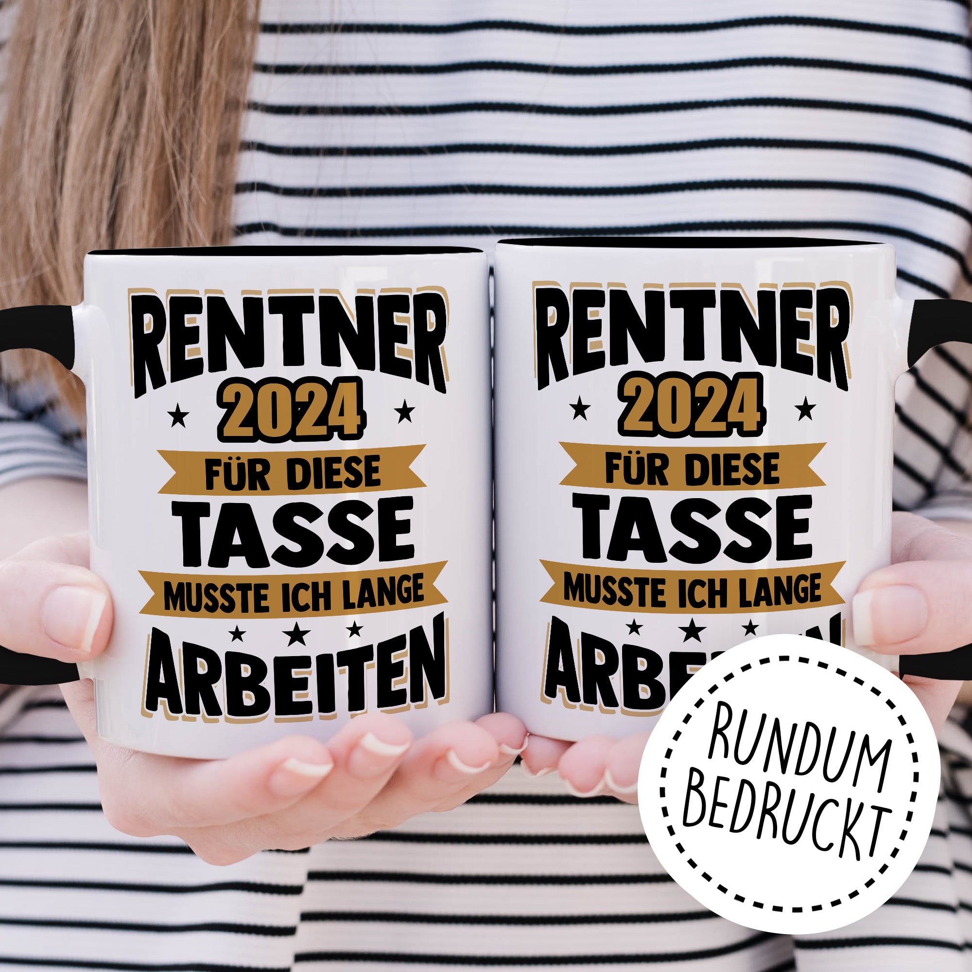 Tasse Rentner Geschenk Mann lustig - Rente 2024 Kollege Abschiedsgeschenk - Renteneintritt Abschied Ruhestand Geschenke für Männer Kaffee-Becher