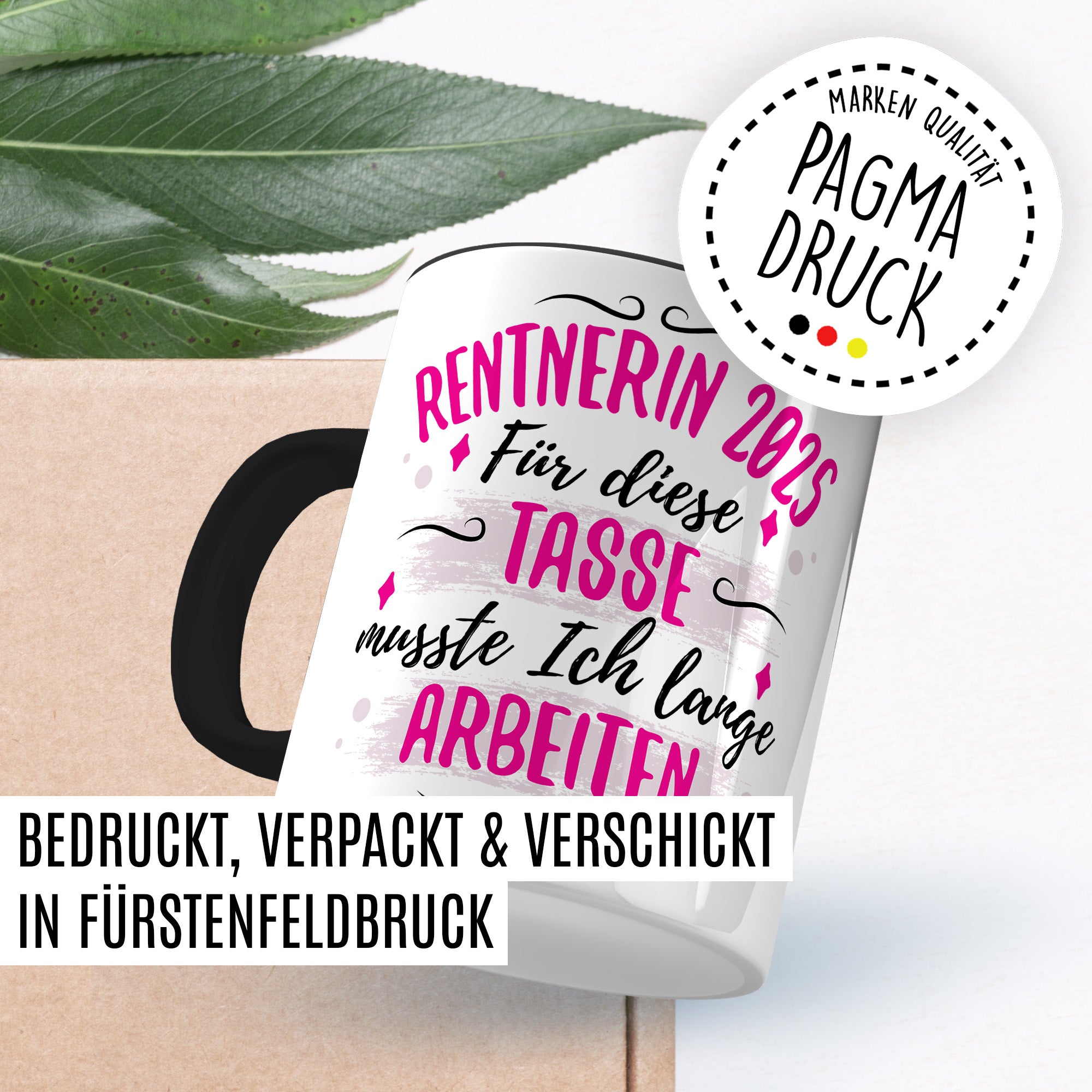 Tasse Rentnerin 2025 lustig - Geschenk zur Rente Frau Kollegin Abschiedsgeschenk - Renteneintritt Rentenbeginn Abschied Pensionierung Ruhestand Geschenke für Frauen Kaffee-Becher