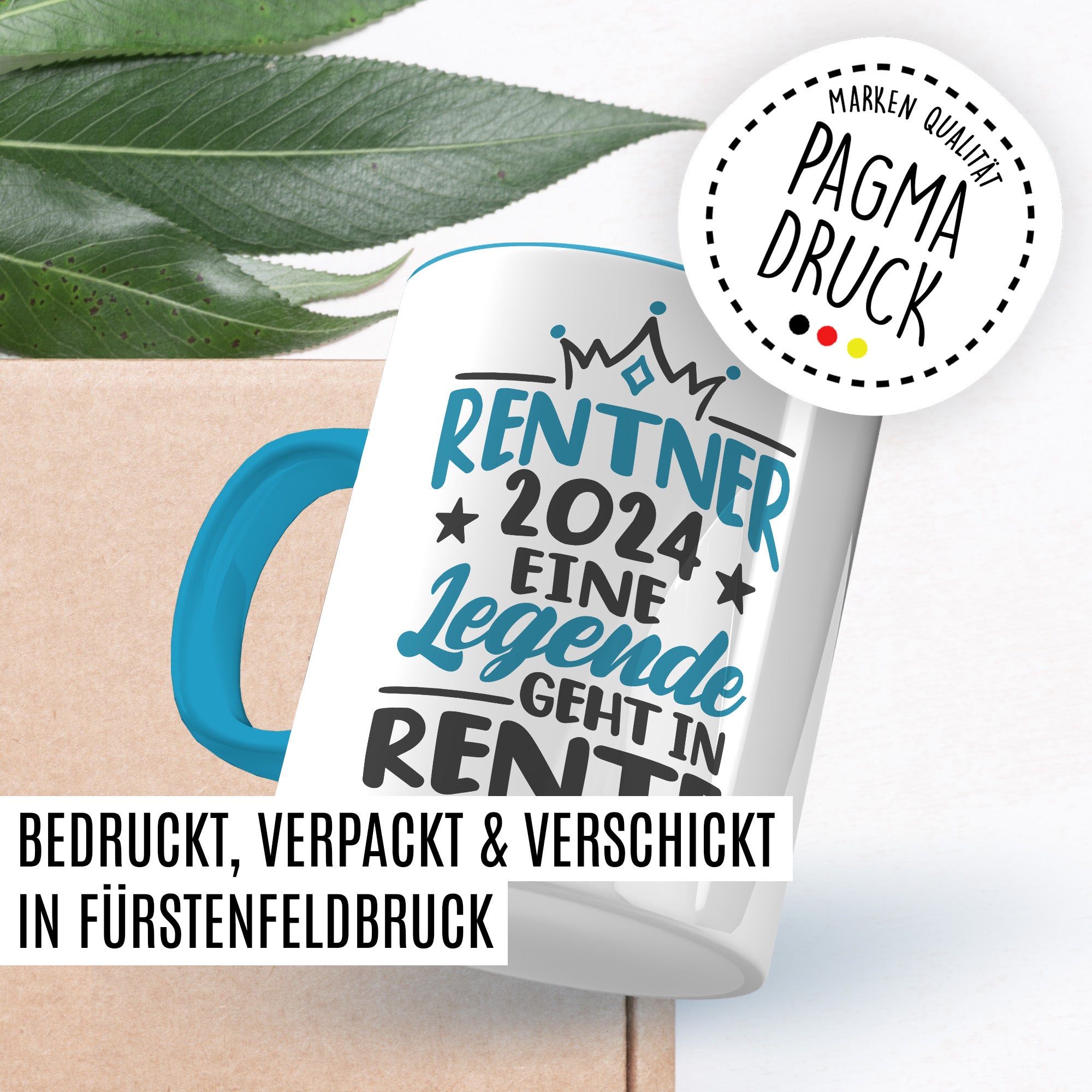 Rentner Tasse Geschenk zur Rente 2024 Mann Papa Kollege Abschiedsgeschenk Ruhestand Geschenkidee Kaffee-Becher