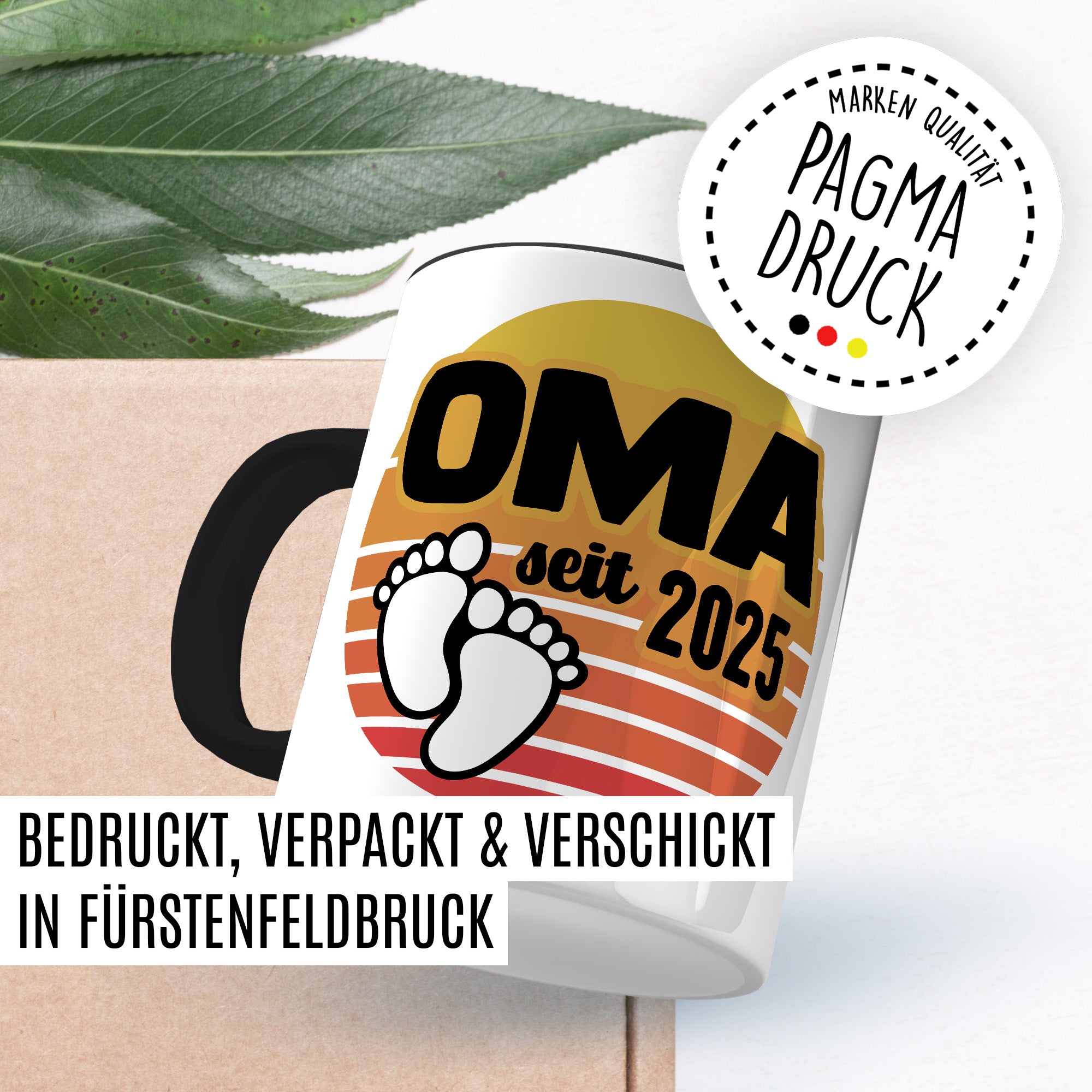 Oma Tasse, Oma - Since 2025, Geschenk Großmutter, Geschenkidee frische Großmutter, frischgebackene Oma 2025 Geschenk Geburt Baby Enkelkind