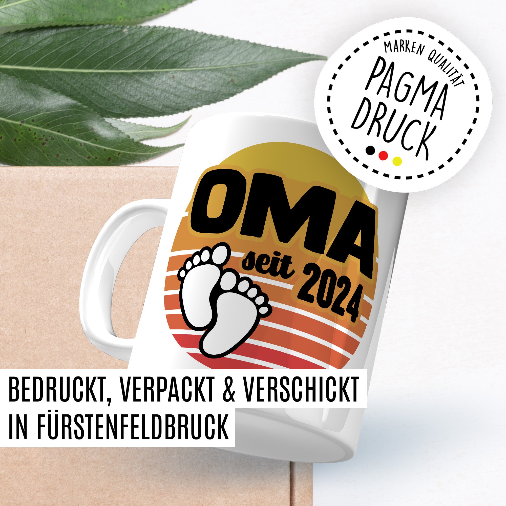 Oma Tasse, Oma - Since 2024, Geschenk Großmutter, Geschenkidee frische Großmutter, frischgebackene Oma 2024 Geschenk Geburt Baby Enkelkind