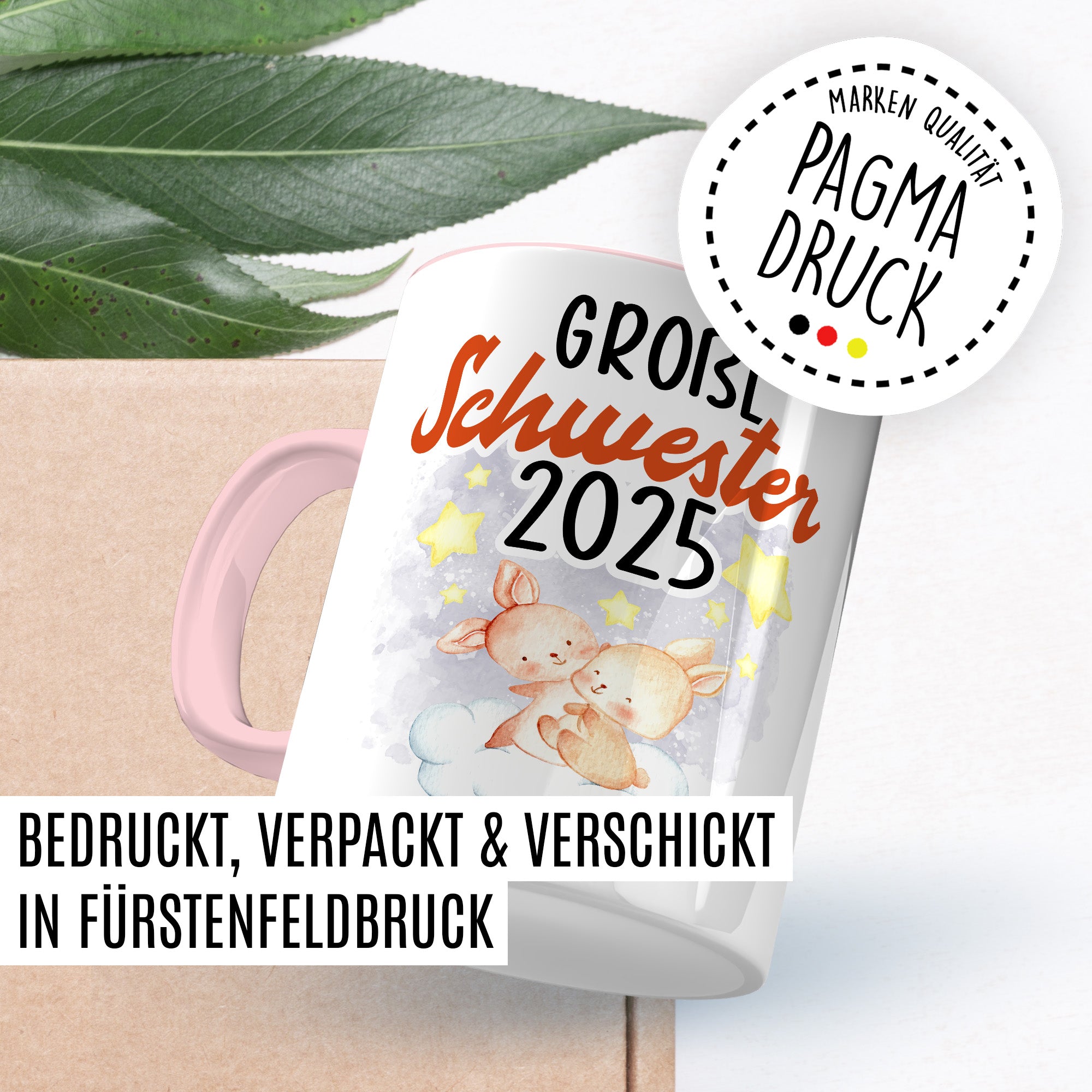 Tasse Bruder Geschenk, Großer Bruder 2025 Geschenkidee werdender Bruder Kaffeetasse mit Spruch Kaffee-Becher Babynews zukünftiger Bruder bevorstehende Geburt