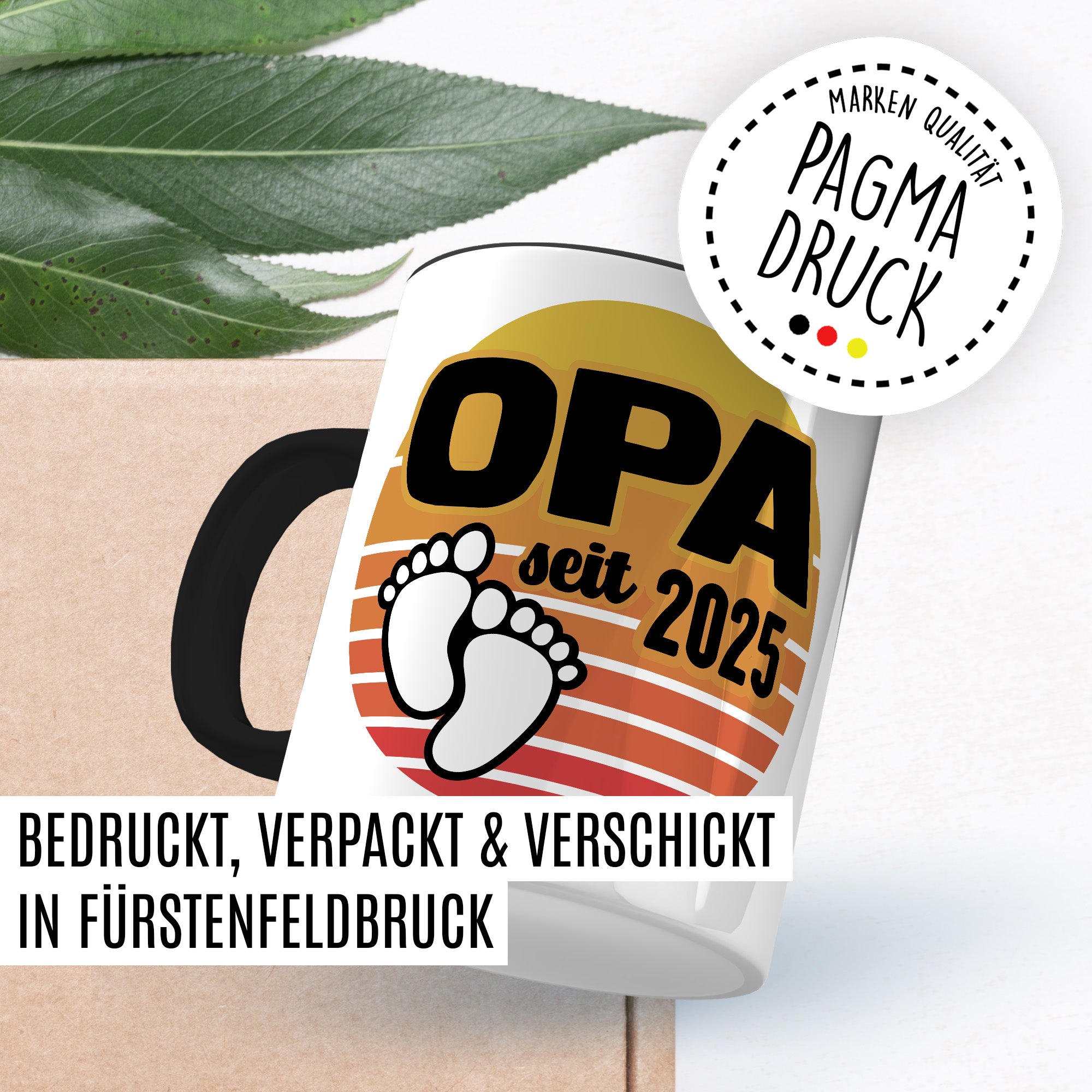 Opa Tasse, Opa - Since 2025, Geschenk Großvater, Geschenkidee frischer Großvater, frischgebackener Opa 2025 Geschenk Geburt Baby Enkelkind