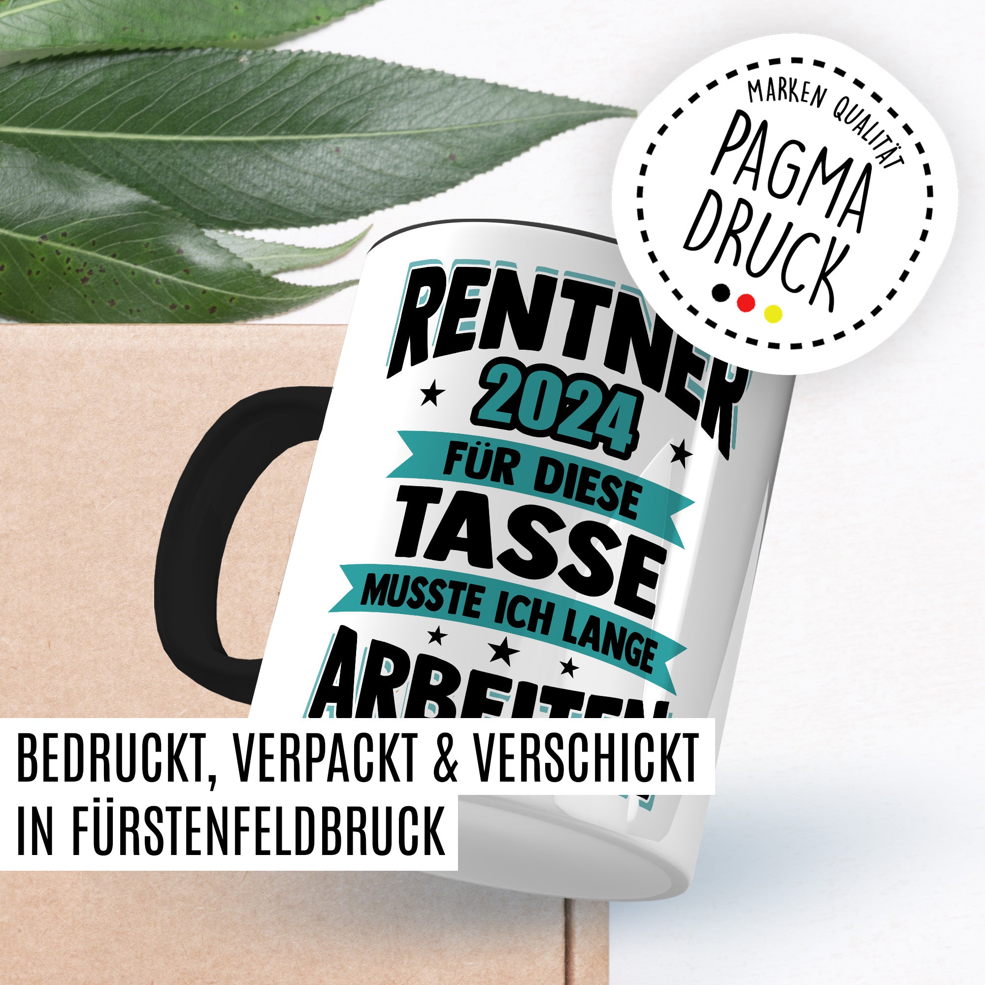 Tasse Rentner Geschenk Mann lustig - Rente 2024 Kollege Abschiedsgeschenk - Renteneintritt Abschied Ruhestand Geschenke für Männer Kaffee-Becher