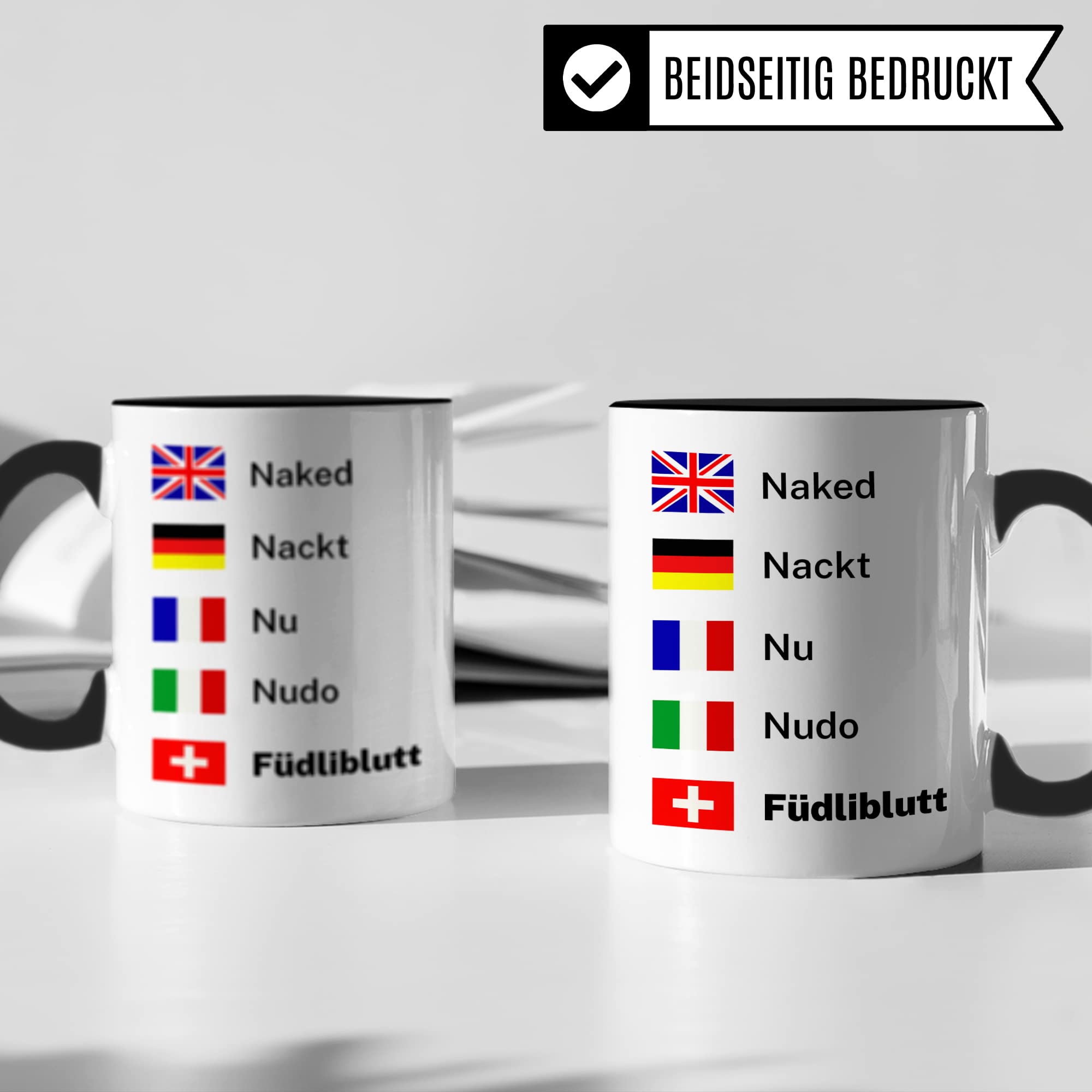 Schweiz Tasse lustig, Geschenk Schweizerdeutsch Dialekt Spruch: Füdliblutt, Kaffeetasse Schweizerdeutsch Schweizerin Schweizer Humor Witz Schweizerisch Becher