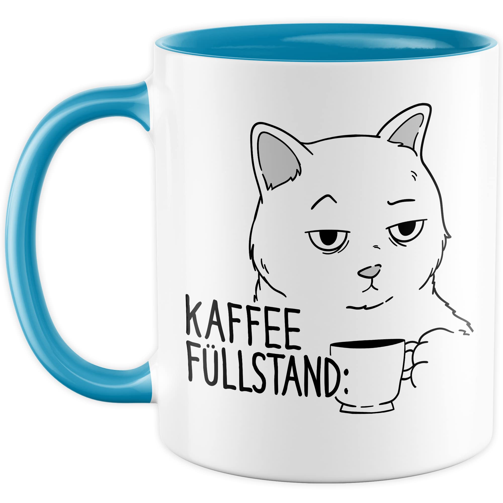 Tasse Kaffee-Füllstand Geschenk, Zu müde zum arbeiten gleich fang ich an Geschenkidee Kaffee-Liebhaber Kaffee-Becher Kaffeetasse Kaffee-Fans Kaffee-Genießer Tasse mit Spruch lustig