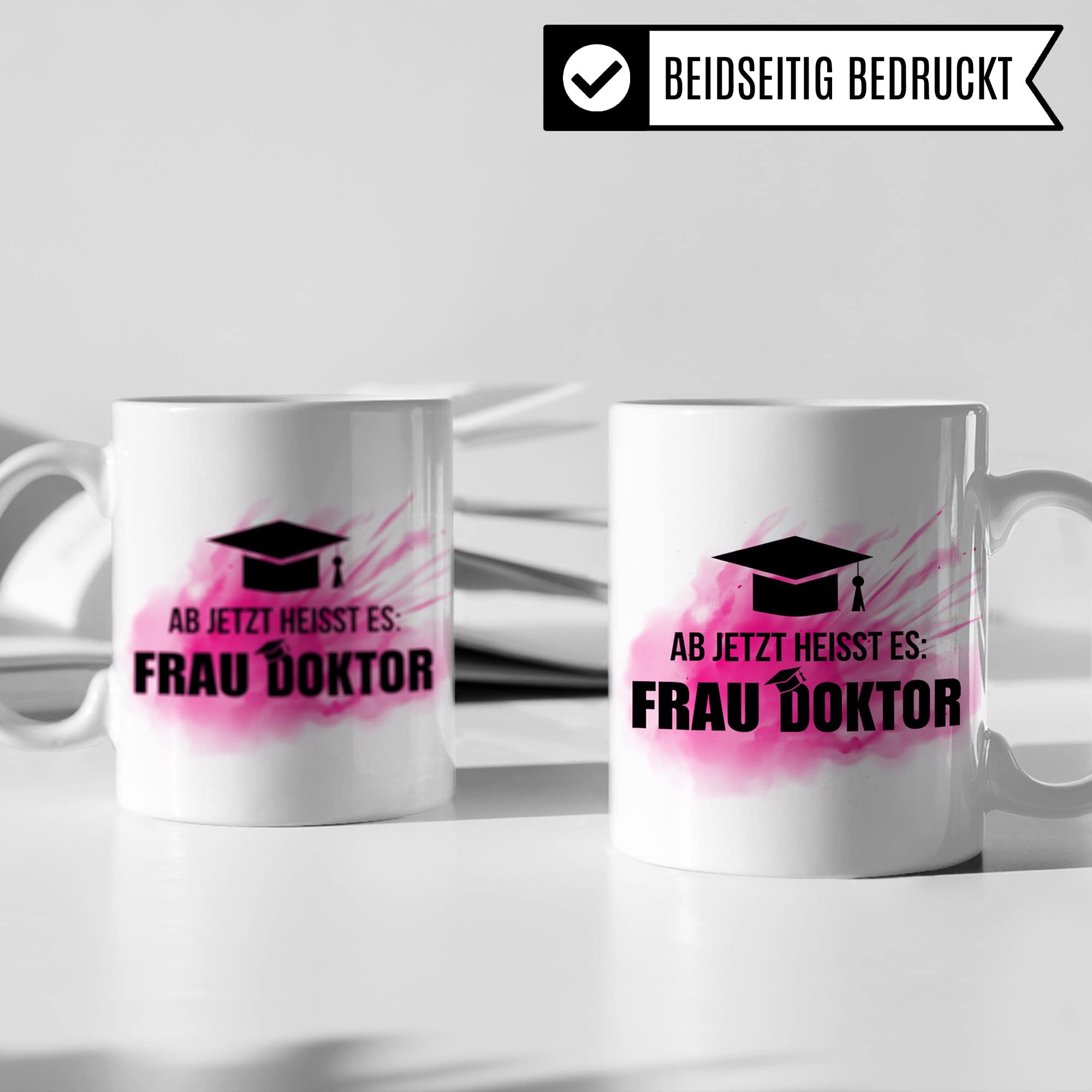 Doktor Tasse - Doktortitel Geschenkidee zur Doktorarbeit Promotion - Kaffebecher mit Spruch lustig Geschenk - Kaffeetasse promoviert Dissertation Dr. Teetasse