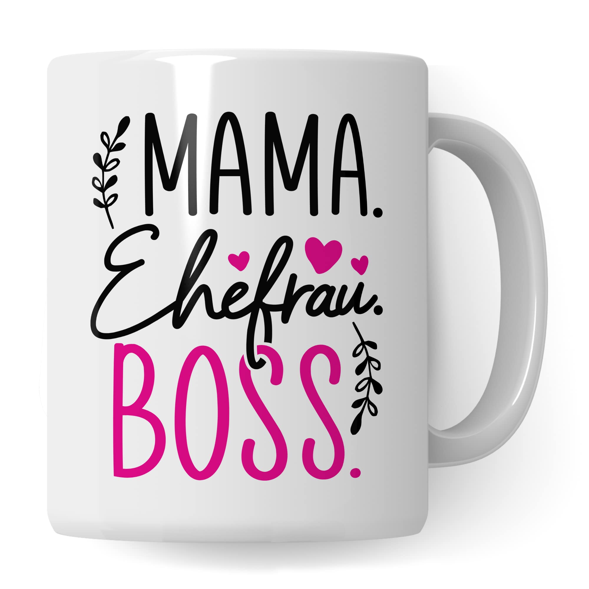 Tasse Mama Geschenk, Mama Ehefrau Boss Geschenkidee Kaffeetasse mit Spruch lustig Kaffee-Becher Mutter Chef Teetasse Muttertag Kaffee-Tasse