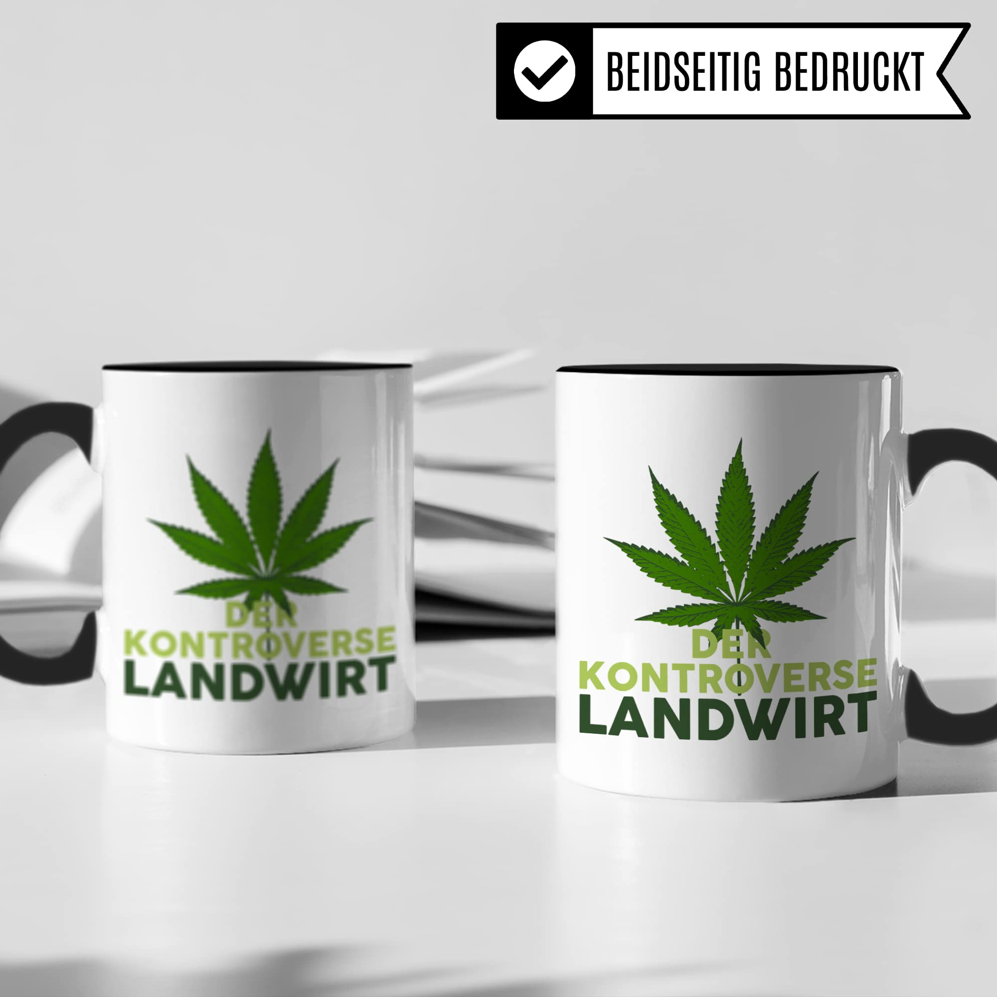 Cannabis Tasse Kiffer Geschenk lustig Stoner Kaffeetasse mit Cannabis Motiv Kiffer Geschenkidee Marihuana Kaffeebecher Teetasse Landwirt