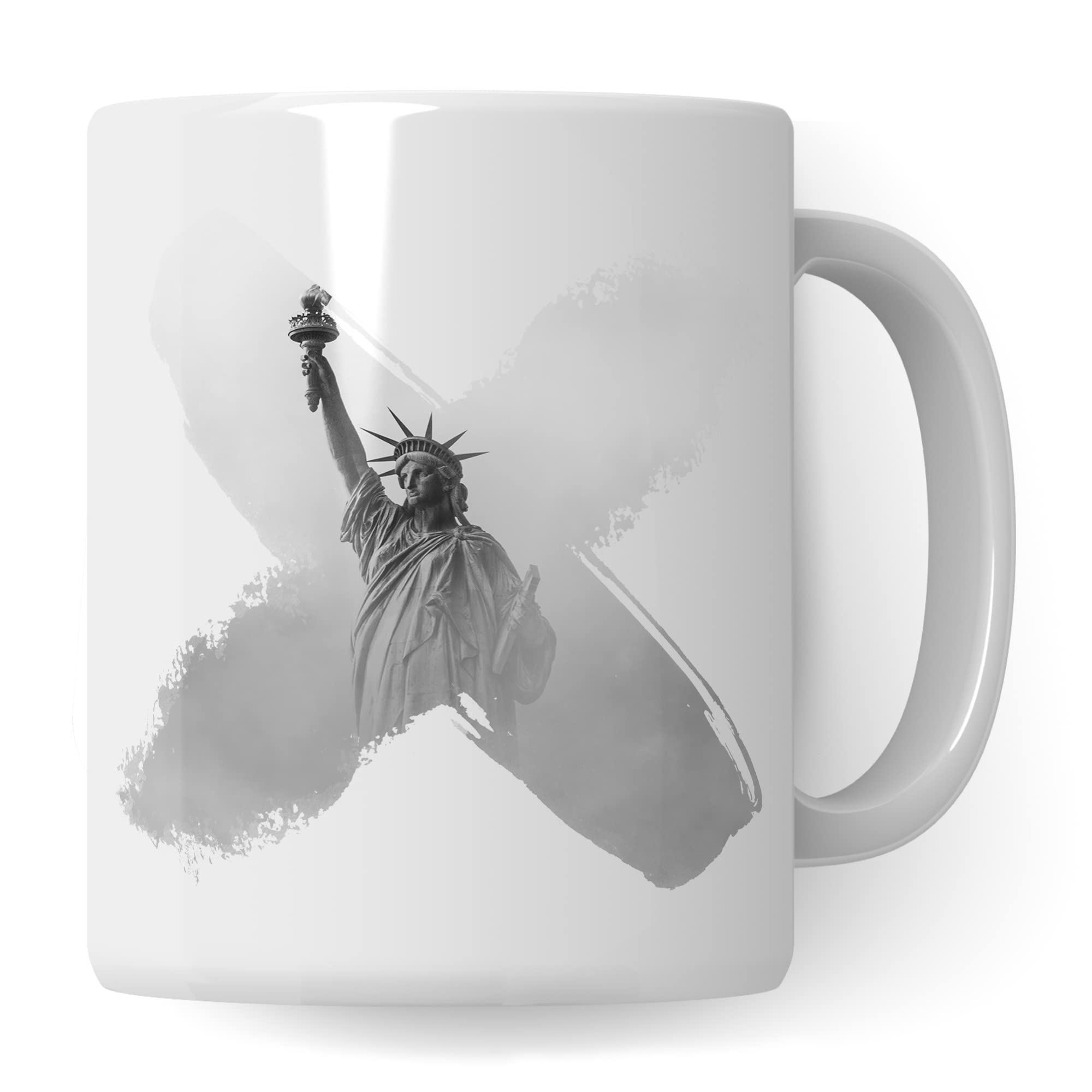 New York Tasse, USA Kaffeetasse Geschenk für Reise Kaffeebecher Kinder Frauen Männer, Amerika NYC Geschenkidee Freiheitsstatue Becher