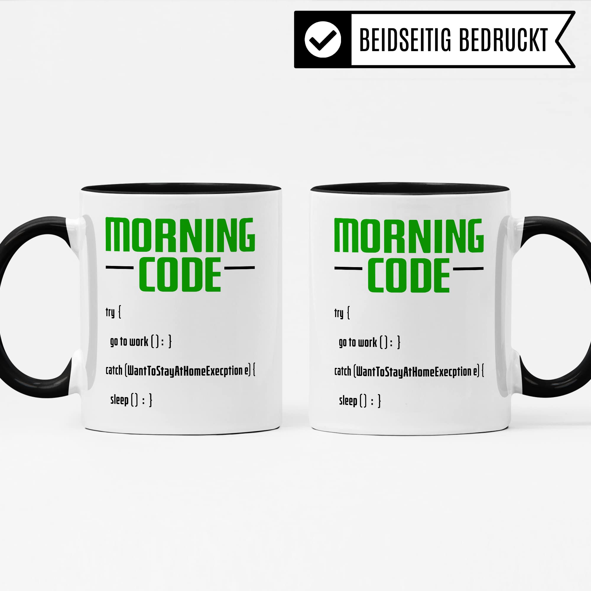 Informatiker Tasse Kaffeetasse Informatik-Student Morning Code Programmieren Kaffee-Becher lustig Geschenk Sarkasmus Geschenkidee Programmierer