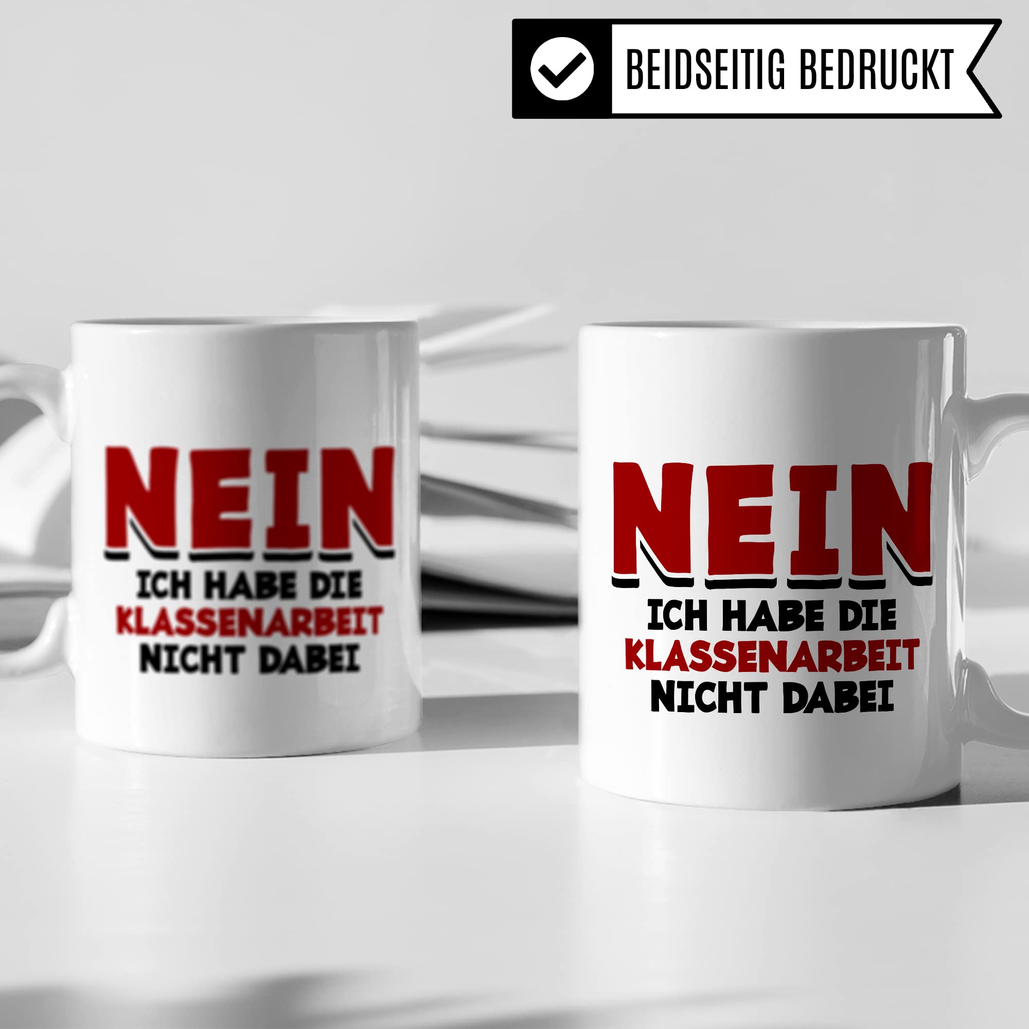 Tasse Lehrer lustig mit Spruch Geschenk-Idee Grundschule Gymnasium Realschule Mittelschule Referendar Abschied Abschiedsgeschenk Klassenarbeit Kaffee-Becher