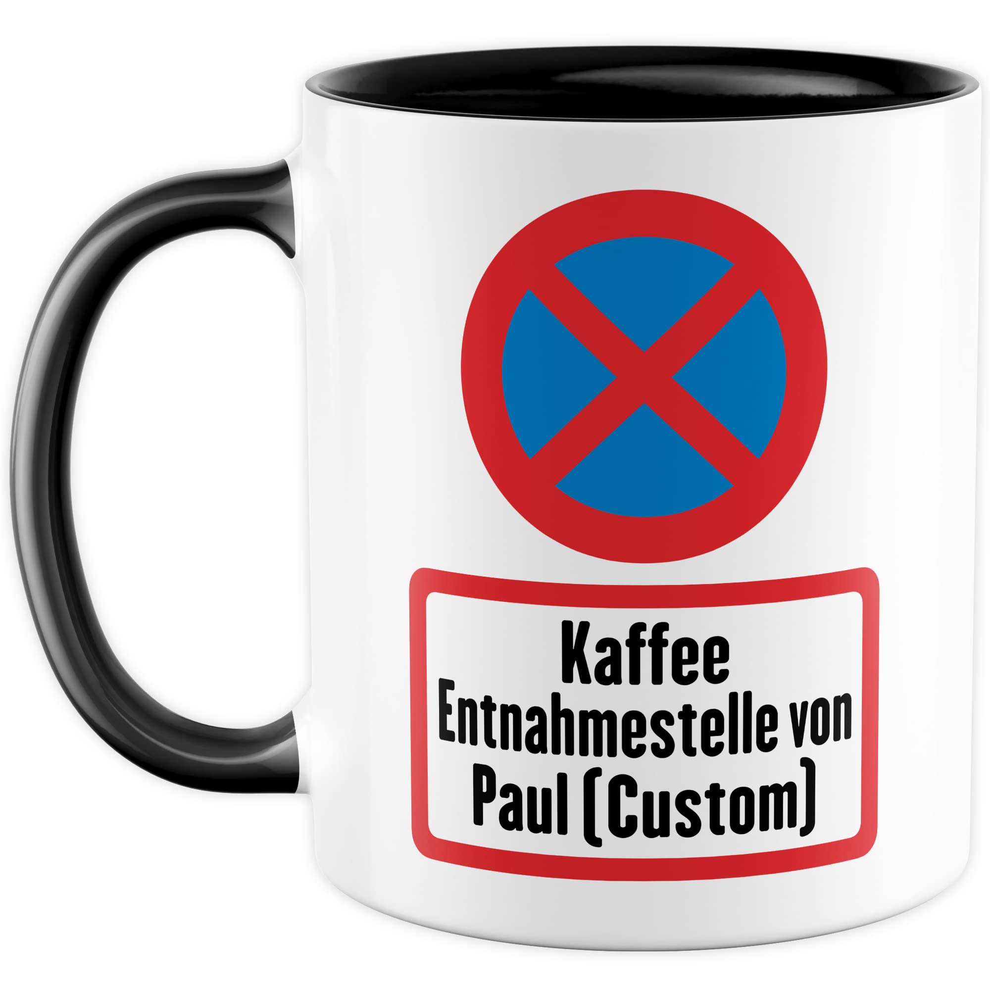 Kaffee Entnahmestelle Tasse Feuerwehr Geschenkidee Kaffeetasse mit lustigen Spruch Geschenk für Feuerwehrmann Kaffeebecher Feuerwehrauto Becher