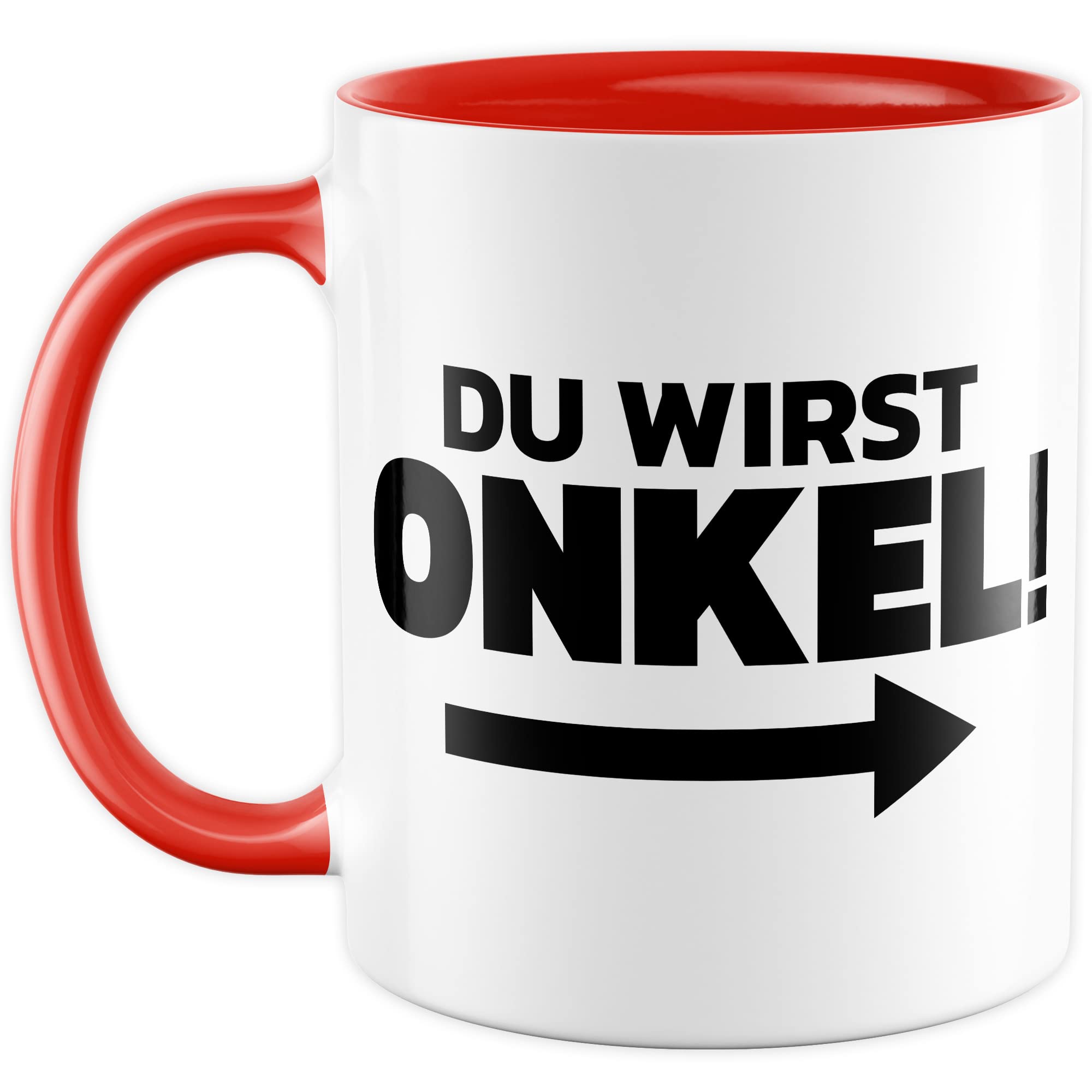 Du wirst Onkel Tasse Geschenk lustig Bruder Kaffeetasse Nichte Kaffee-Becher Neffe Geschenkidee werdender Onkel Definition Motiv Familie Humor Geschwister Patenonkel Pate