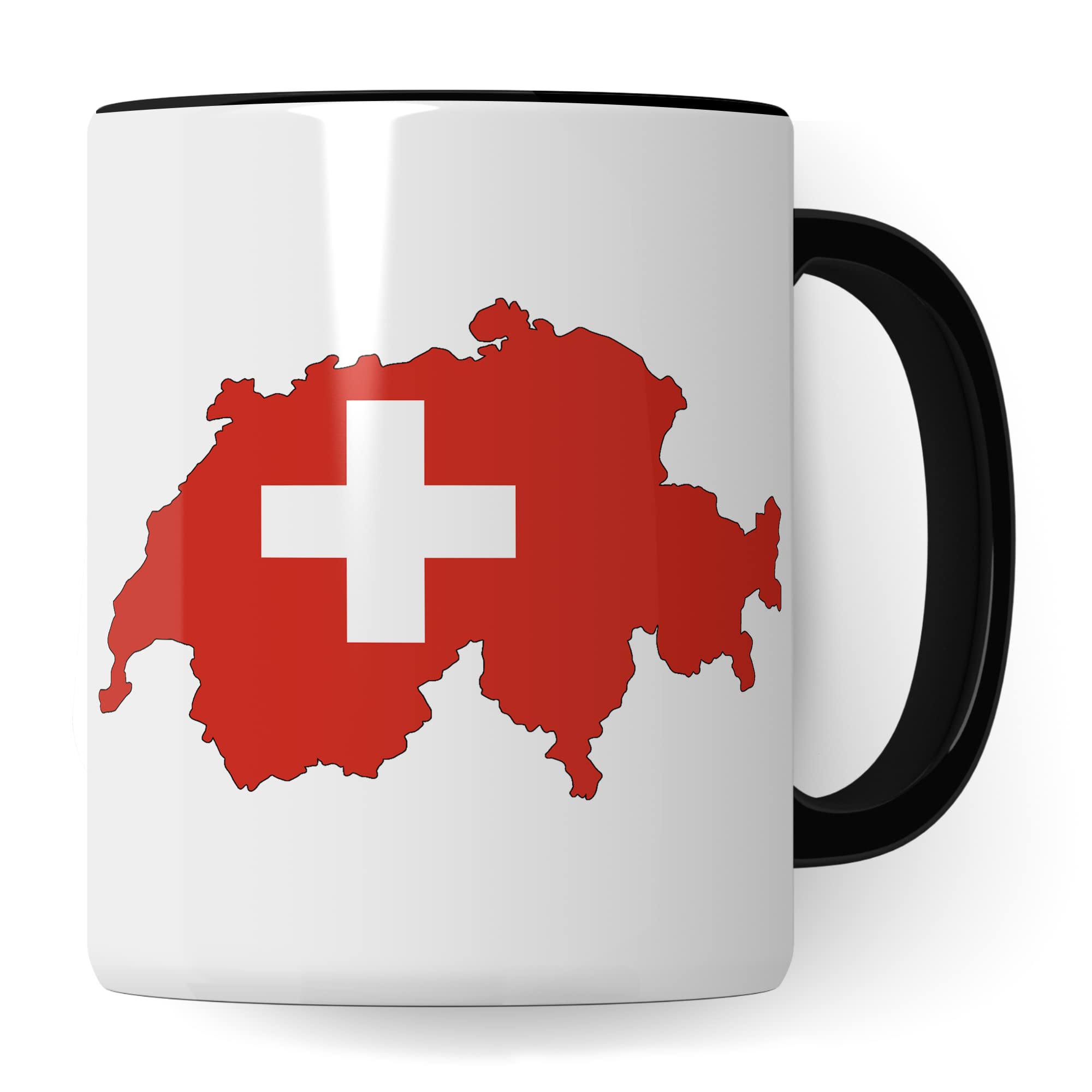 Schweiz Tasse Flagge, Geschenk Schweizerdeutsch Fahne, Kaffeetasse Schweizerdeutsch Schweizerin Schweizer Humor Witz Schweizerisch Becher