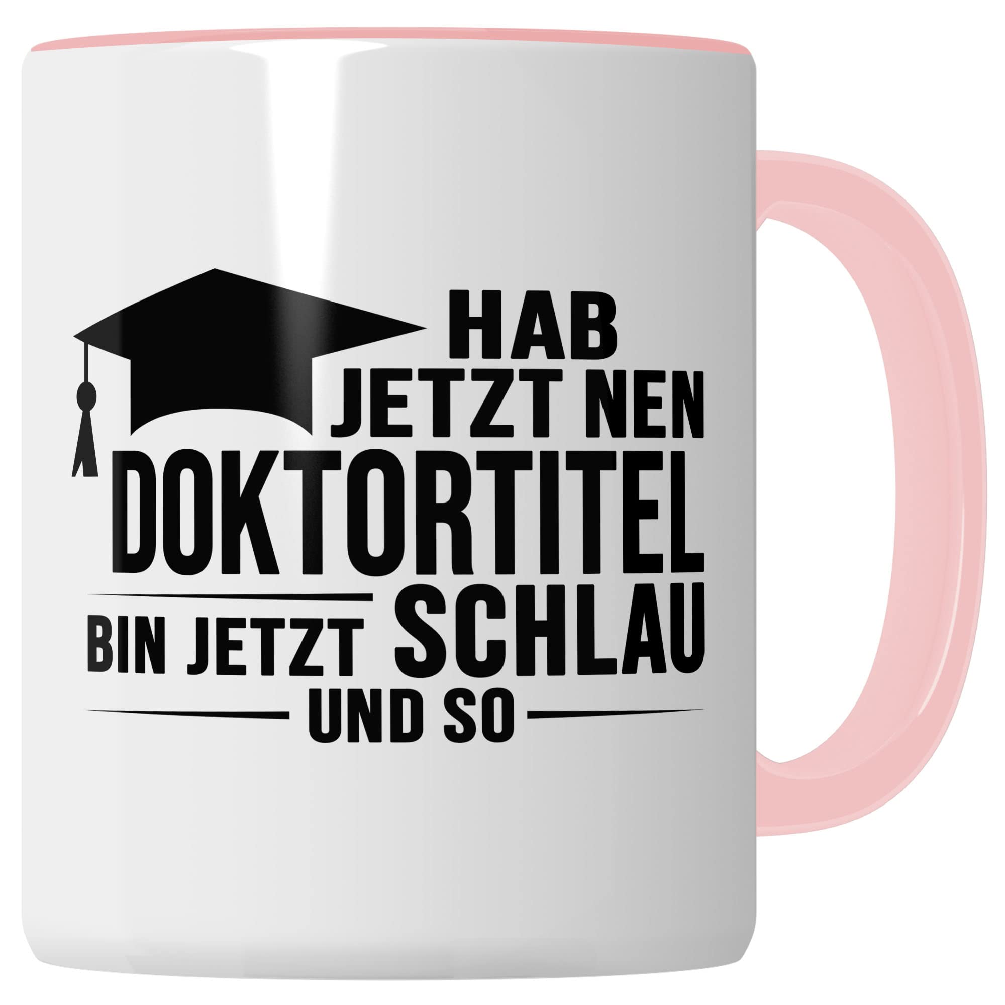 Doktortitel Tasse Geschenkidee, Kaffeebecher mit Spruch lustig, Doktor Geschenk, Kaffeetasse Humor Witz Geschenkidee für Doktorarbeit, Doktorin Teetasse