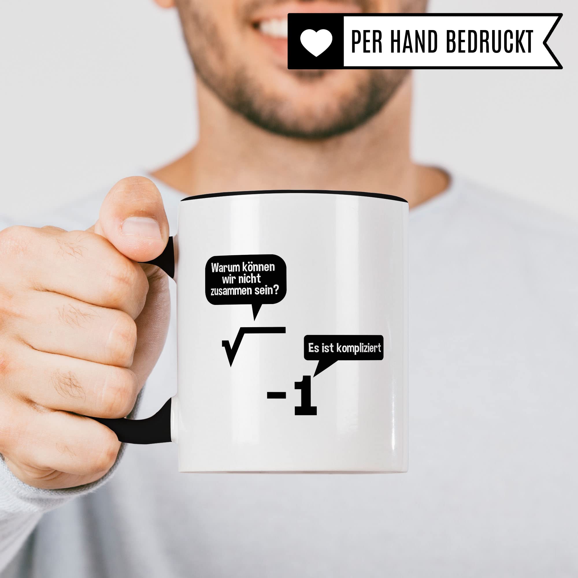 Mathe Tasse Geschenkidee Wurzel Kaffeetasse Humor Witz Geschenk für Mathelehrer Mathelehrerin Kaffeebecher Mathematik Becher