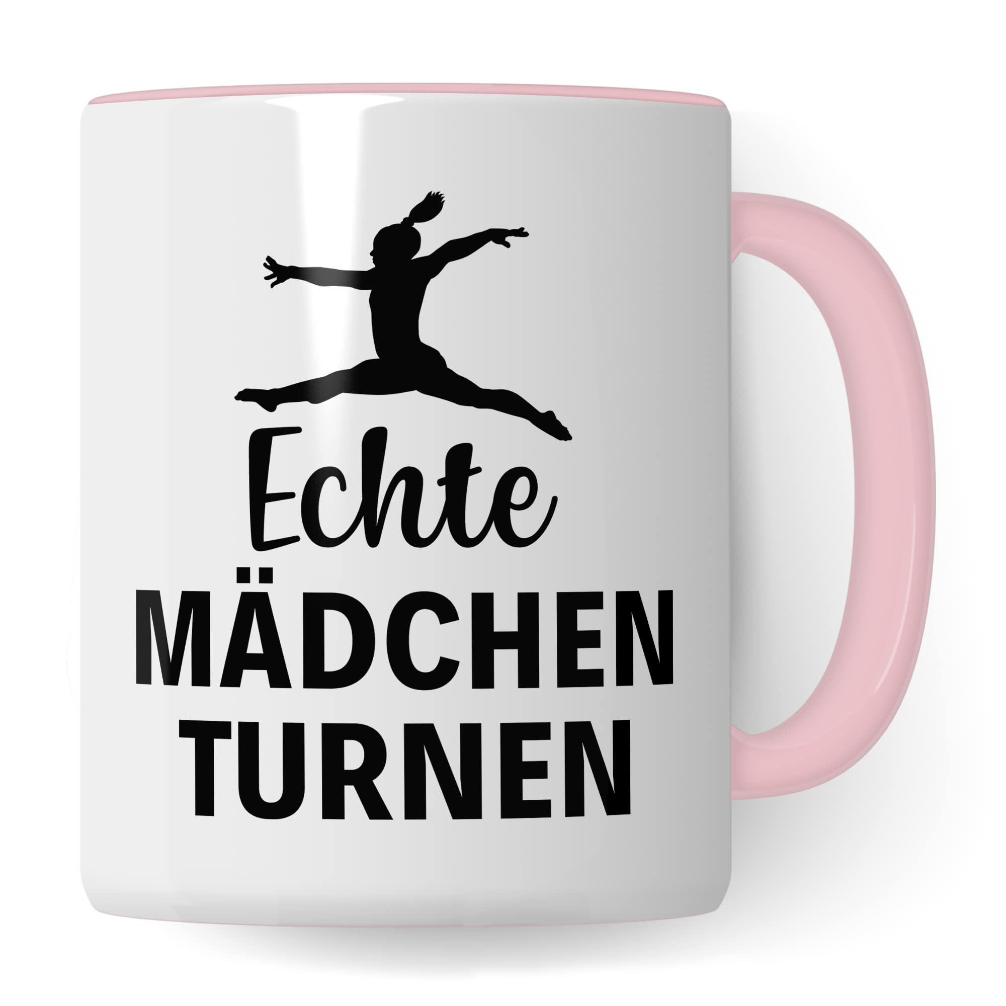 Turn Tasse, Turnerin Geschenk, Turner Kaffeebecher, Kaffeetasse Humor Witz Geschenkidee für Turnen, Mädchen Becher