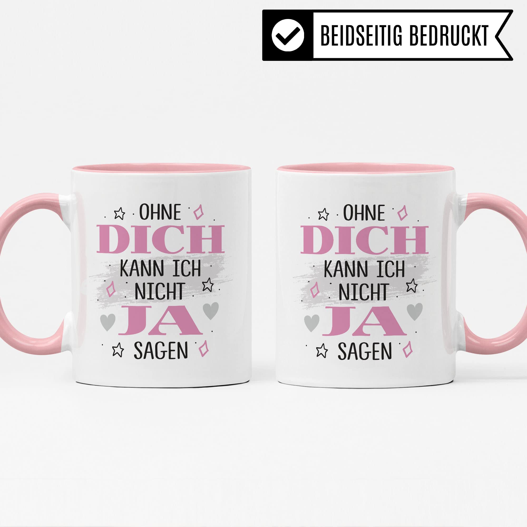 Trauzeugin fragen Tasse Trauzeuge fragen Ohne dich kann ich nicht JA sagen Spruch Geschenk Trauzeugin Trauzeuge süßes Motiv schöne Geschenkidee Kaffeetasse Teebecher Hochzeit