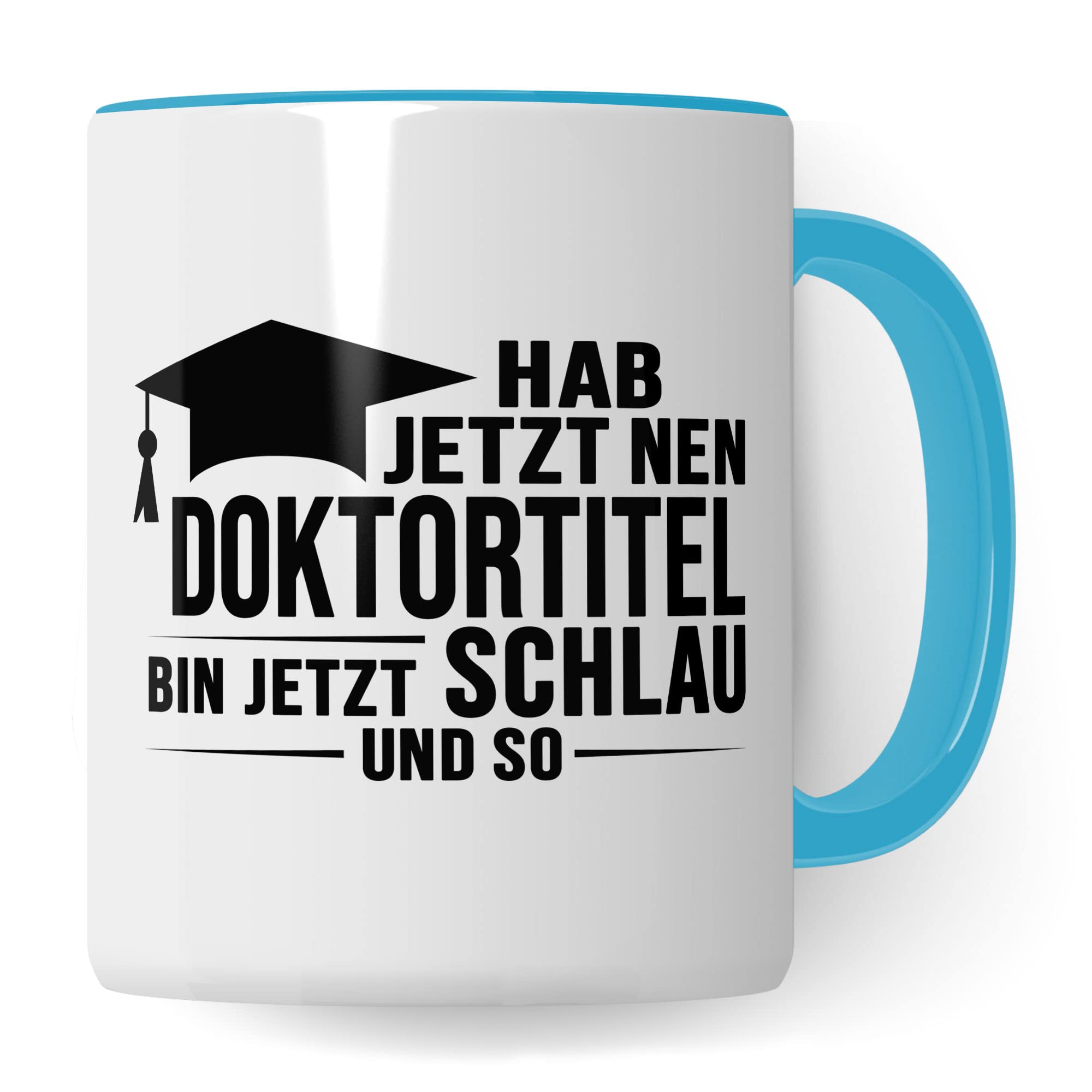 Doktortitel Tasse Geschenkidee, Kaffeebecher mit Spruch lustig, Doktor Geschenk, Kaffeetasse Humor Witz Geschenkidee für Doktorarbeit, Doktorin Teetasse