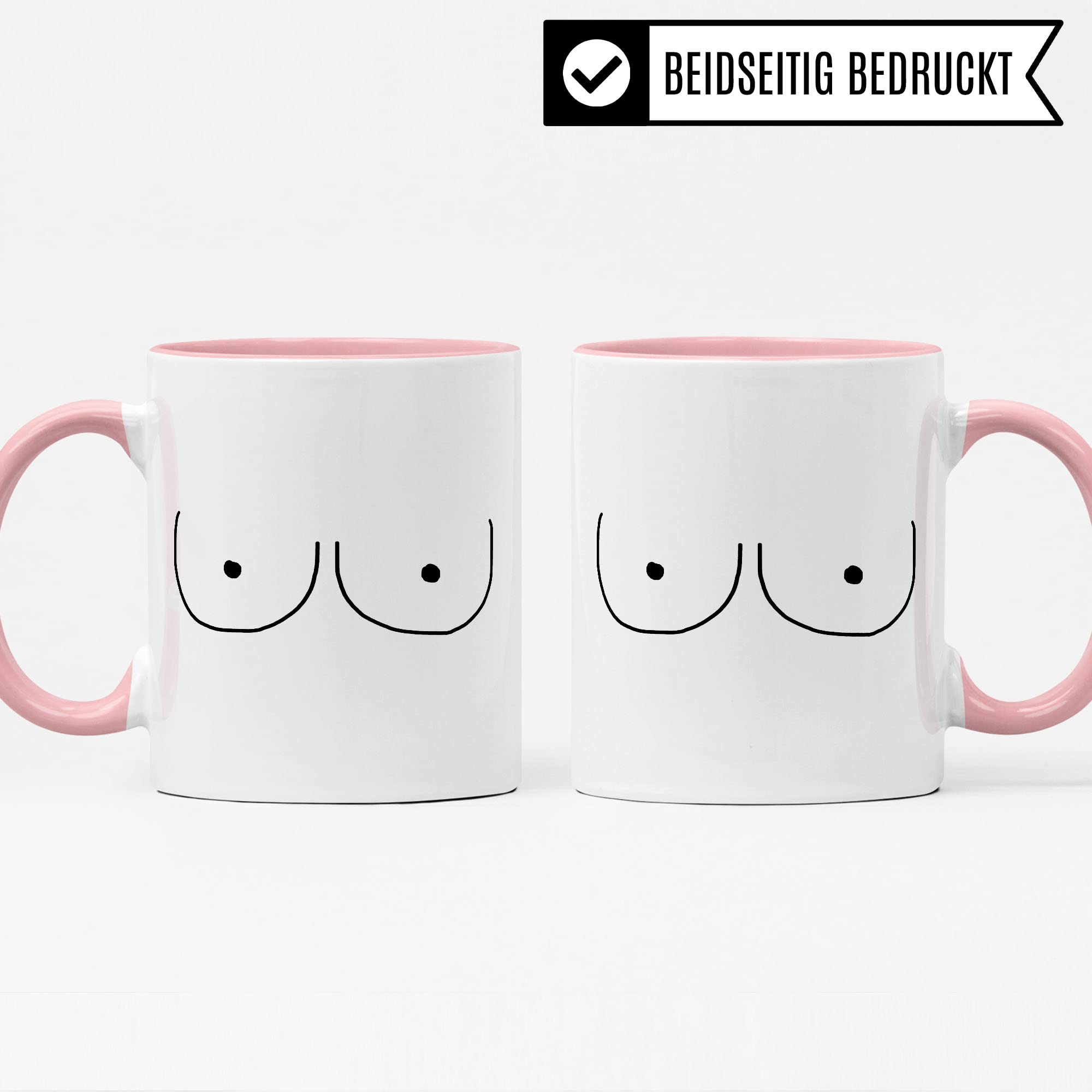 Tasse mit Brüsten Feminismus Geschenk Freundin Kaffeebecher Kaffeetasse Humor Witz Geschenkidee für Feministin Brust Teetasse