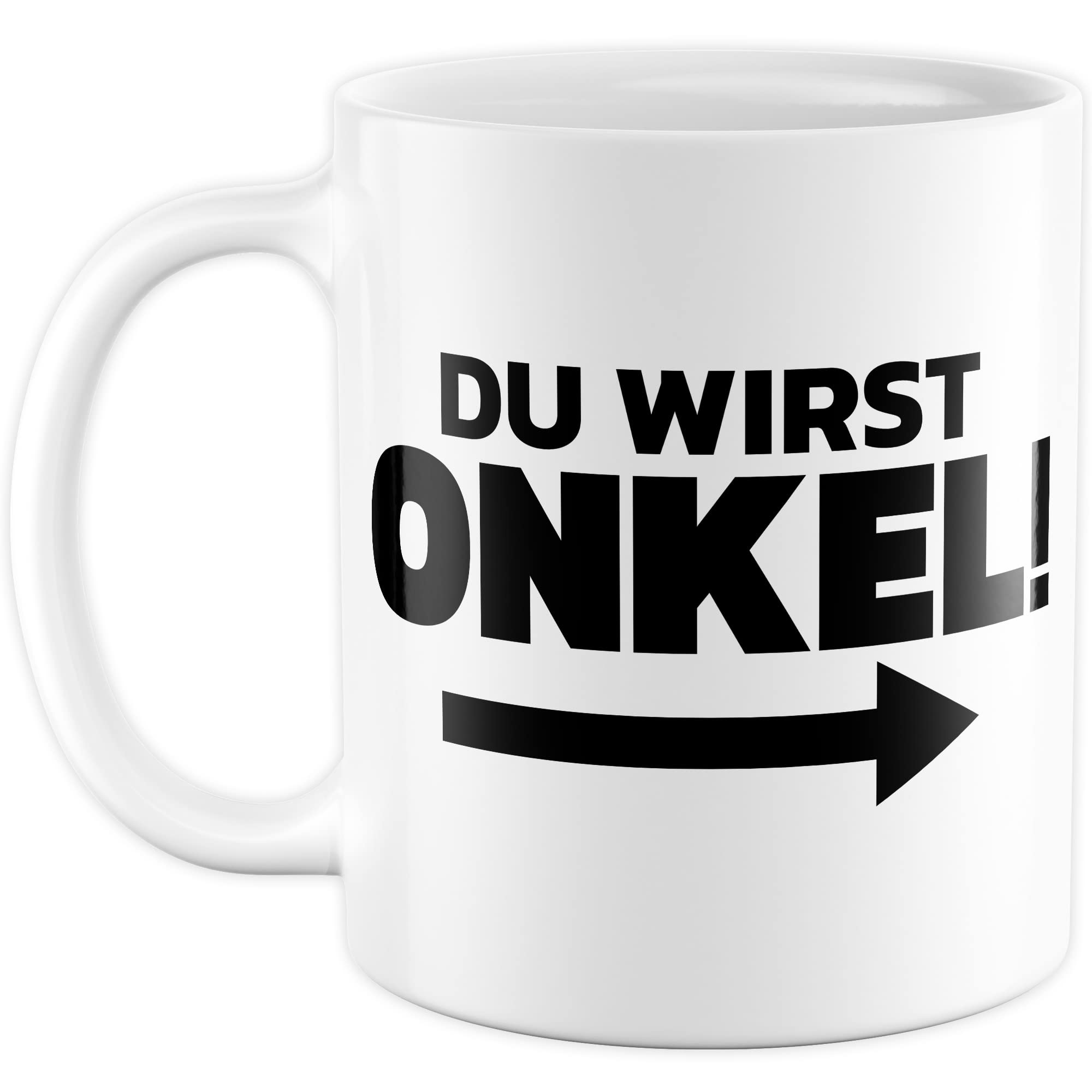 Du wirst Onkel Tasse Geschenk lustig Bruder Kaffeetasse Nichte Kaffee-Becher Neffe Geschenkidee werdender Onkel Definition Motiv Familie Humor Geschwister Patenonkel Pate